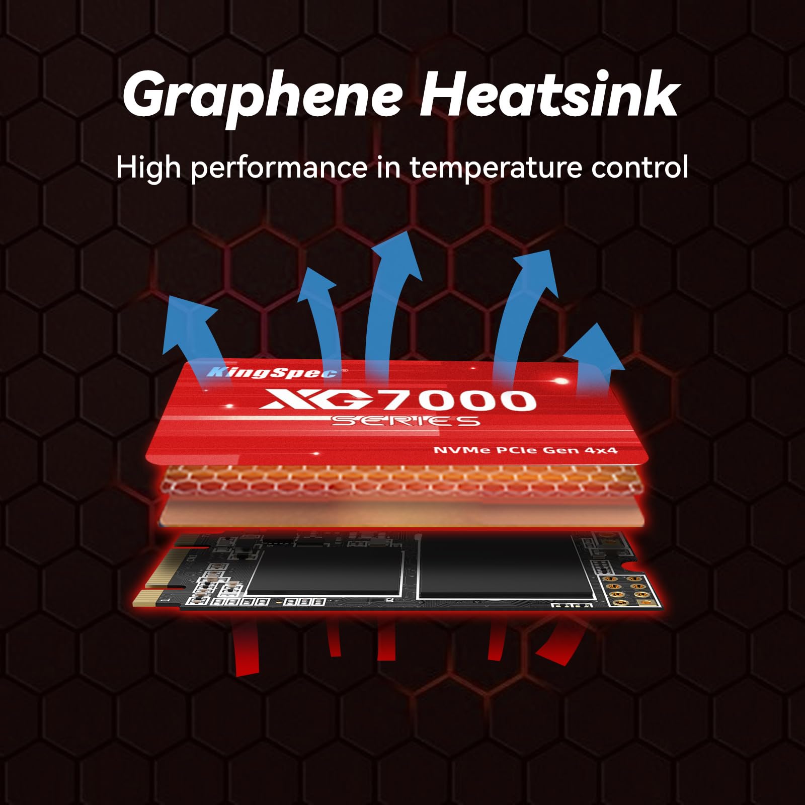 Kingspec 512Gb M.2 2242 Pcie 4.0 Ssd   Read Speed Up To 7200Mb/S, Internal M2 Nvme Gen4 Ssd With 3D Nand Flash, Compatible With