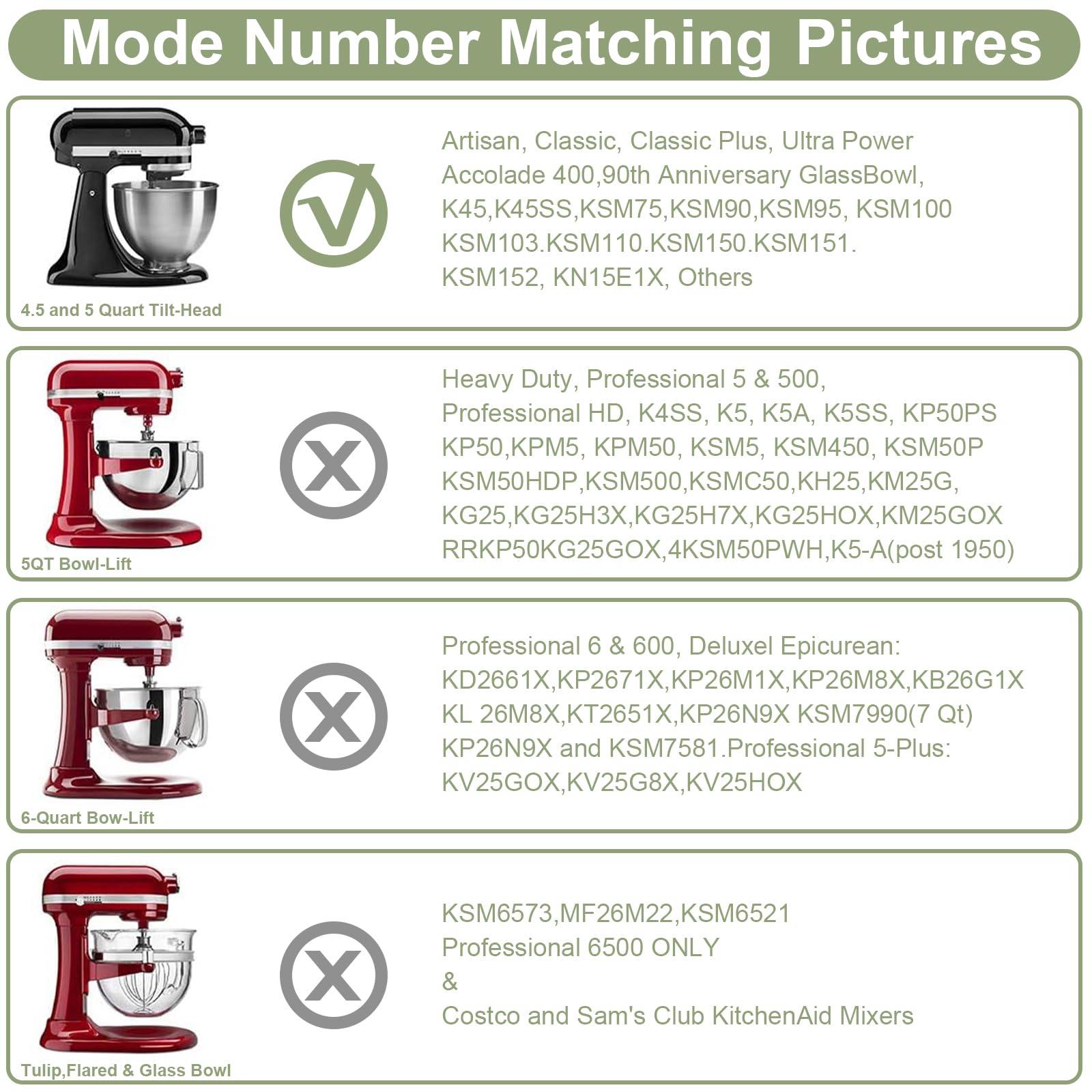 Equust Flex Edge Beater Compatible With Compatible With 4.5 5 Quart Tilt Head Stand Mixers, Kitchenaid Mixer Attachments, Paddle