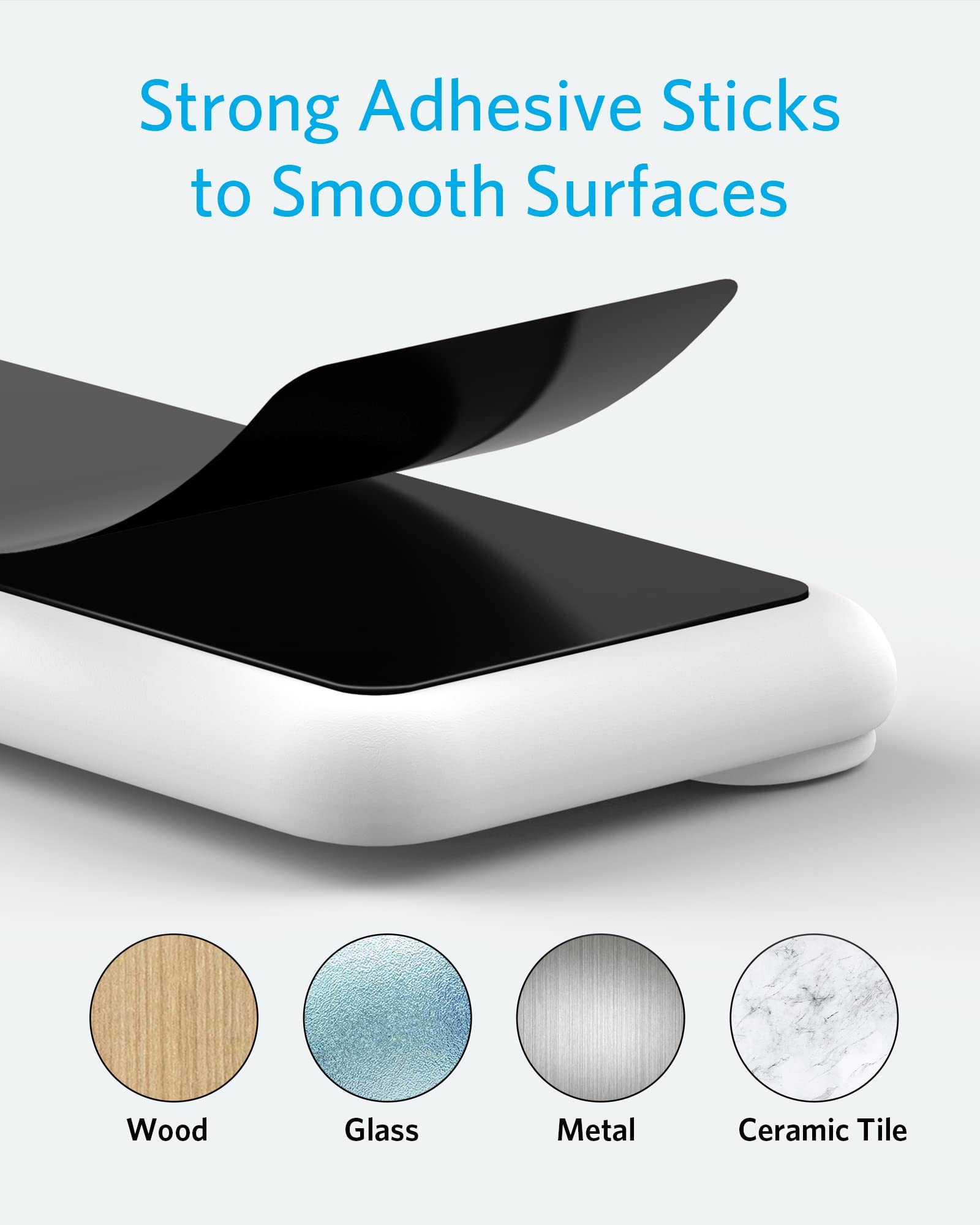 Anker Cable Management, Magnetic Cable Holder, Desktop Multipurpose Cord Keeper, 5 Clips For Lightning Cables, Usb C Cables, Mic