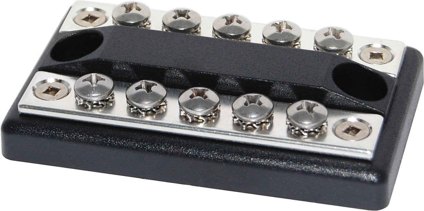 Blue Sea Systems 2701 Blue Sea Dual Bus 100 Ampere Common BusBars 5 x 832 Screw Terminal