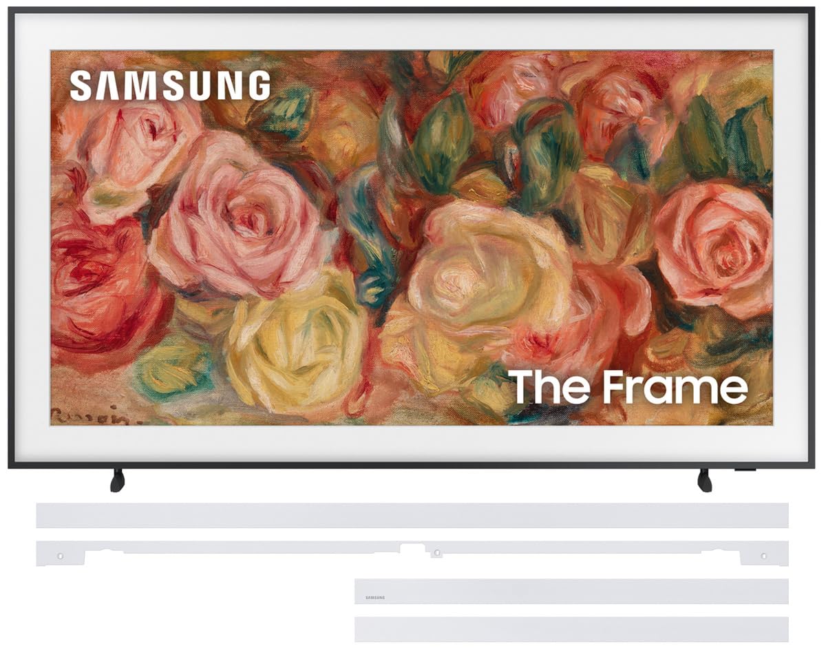 SAMSUNG QN65LS03DAFXZA 65 Inch The Frame 4K Smart Quantum HDR TV with a VG-SCFA65WTB 65 Inch The Frame Customizable Bezel - Mode