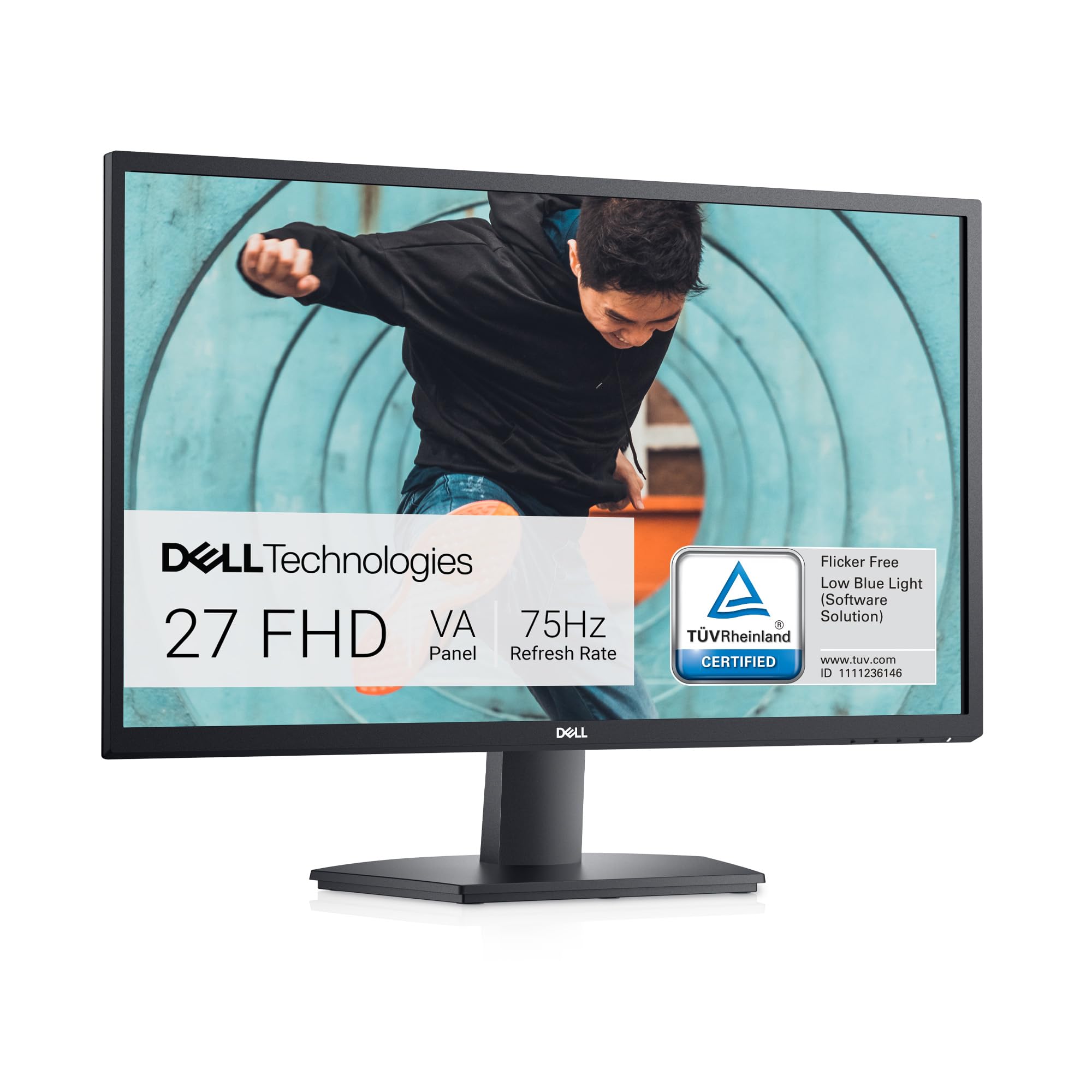 Dell Se2722Hx Monitor   27 Inch Fhd (1920 X 1080) 16:9 Ratio With Comfortview (Tuv Certified), 75Hz Refresh Rate, 16.7 Million C