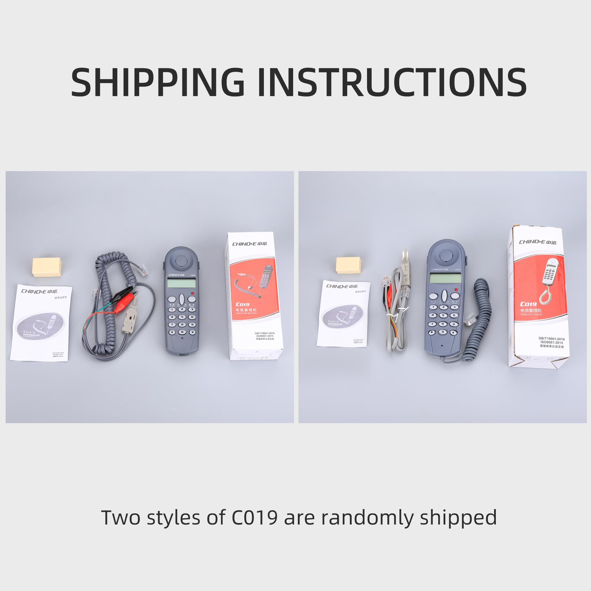 Telecom Check Telephone Line Dedicated Check Line Survey Line Machine Chino-E C019 Tester To Alligator Clip Set Equipment