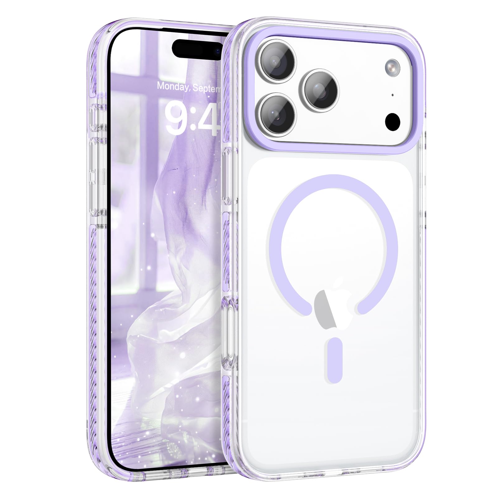BENTOBEN Magnetic for iPhone 17 Pro Max 6.9 Case, Compatible with Magsafe Military Shockproof Protective Cute Transparent Slim A