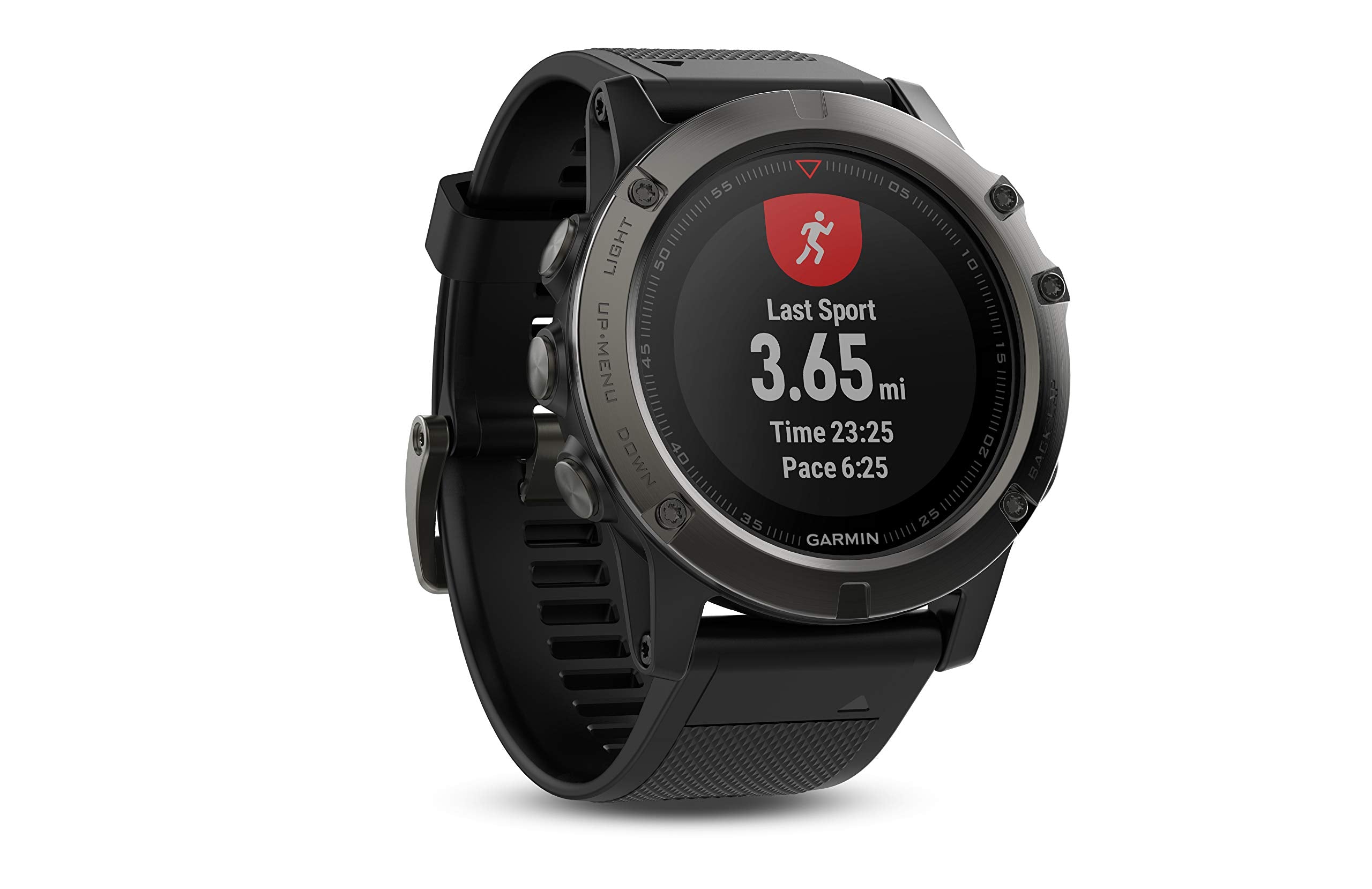 Garmin 010 01733 00 Fenix 5X Sapphire   Slate Gray With Black Band