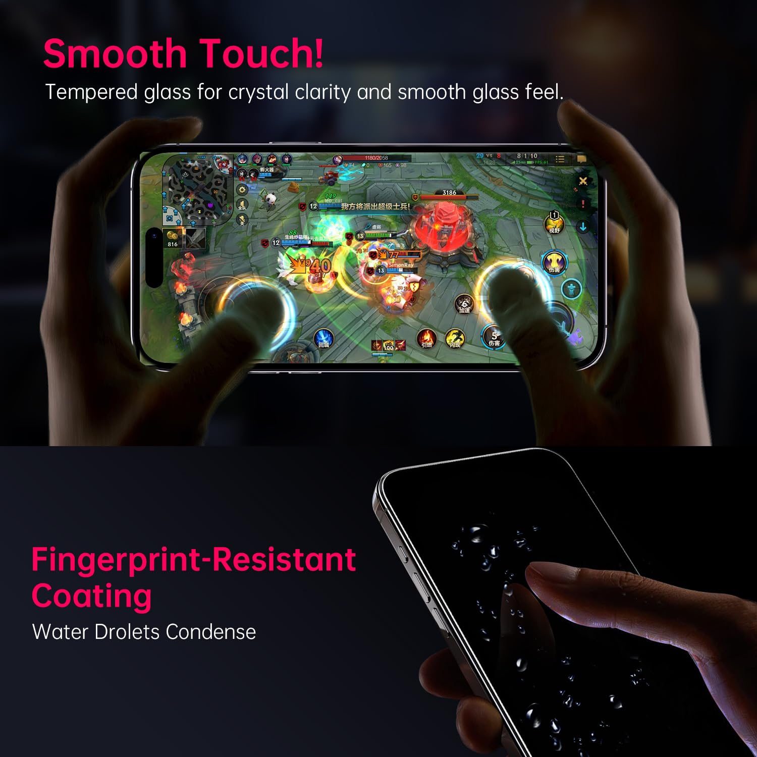 X It 2 Pack Screen Protector For Iphone 16 Pro(6.3''), 9H+ Tempered Glass, Auto Dust Removal, Military Grade Protection, Bubble