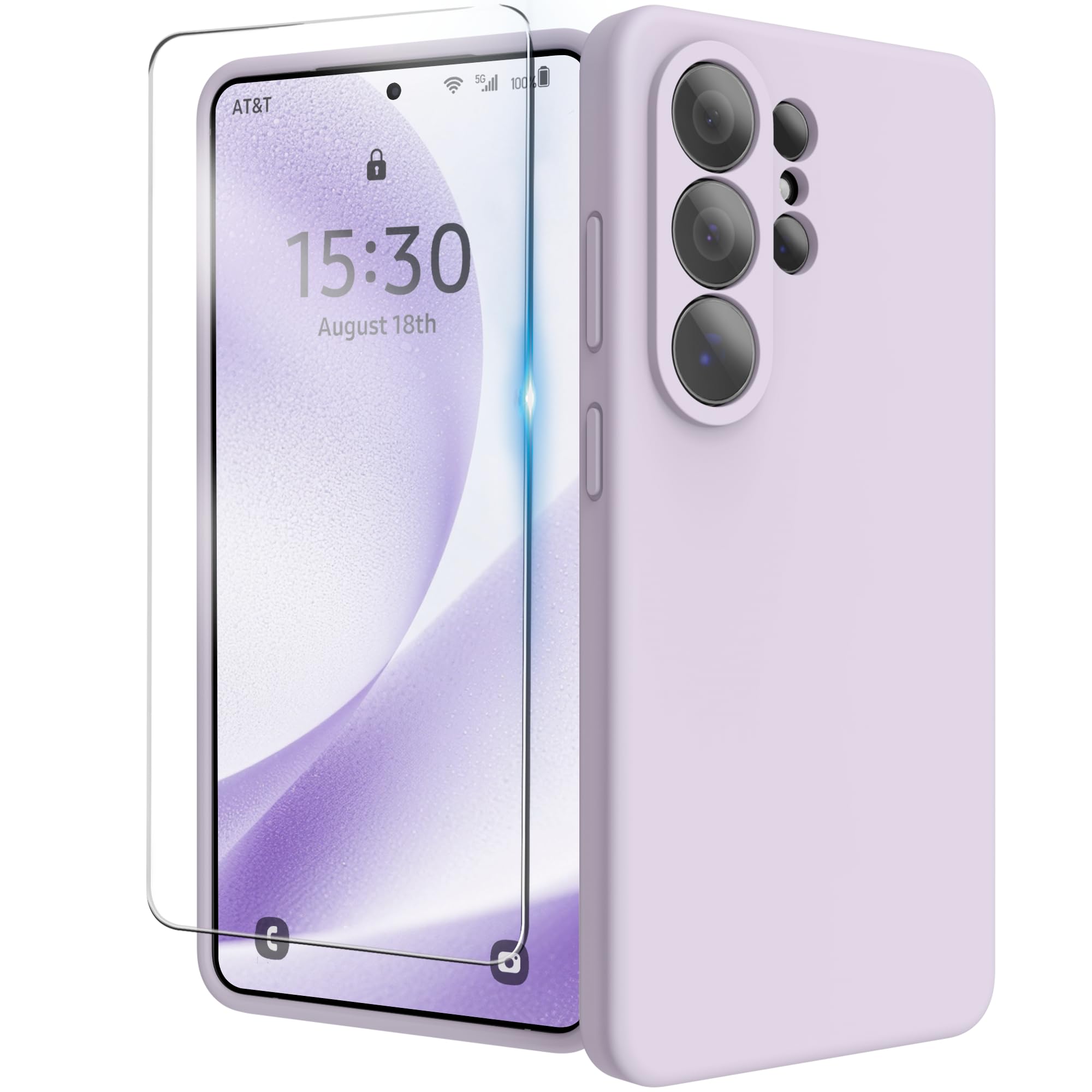 INGIDO for Samsung Galaxy S26 Ultra Case, Liquid Silicone Cover with Camera Protection Anti-Scratch Soft Microfiber Lining Shock
