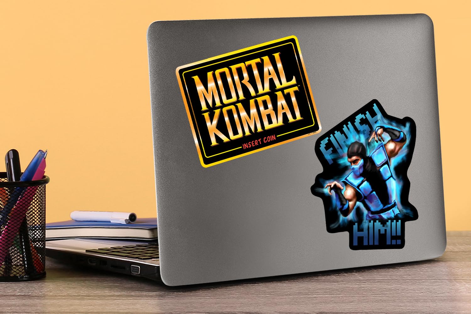 Mortal Kombat Klassic Vinyl Large Deluxe Stickers Variety Pack   Laptop, Water Bottle, Scrapbooking, Tablet, Skateboard, Indoor/