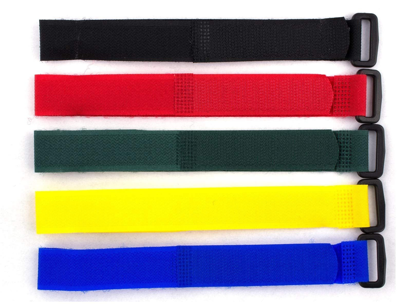 Secure 8 Inch Multi-Color Cinch Strap - 5 Pack