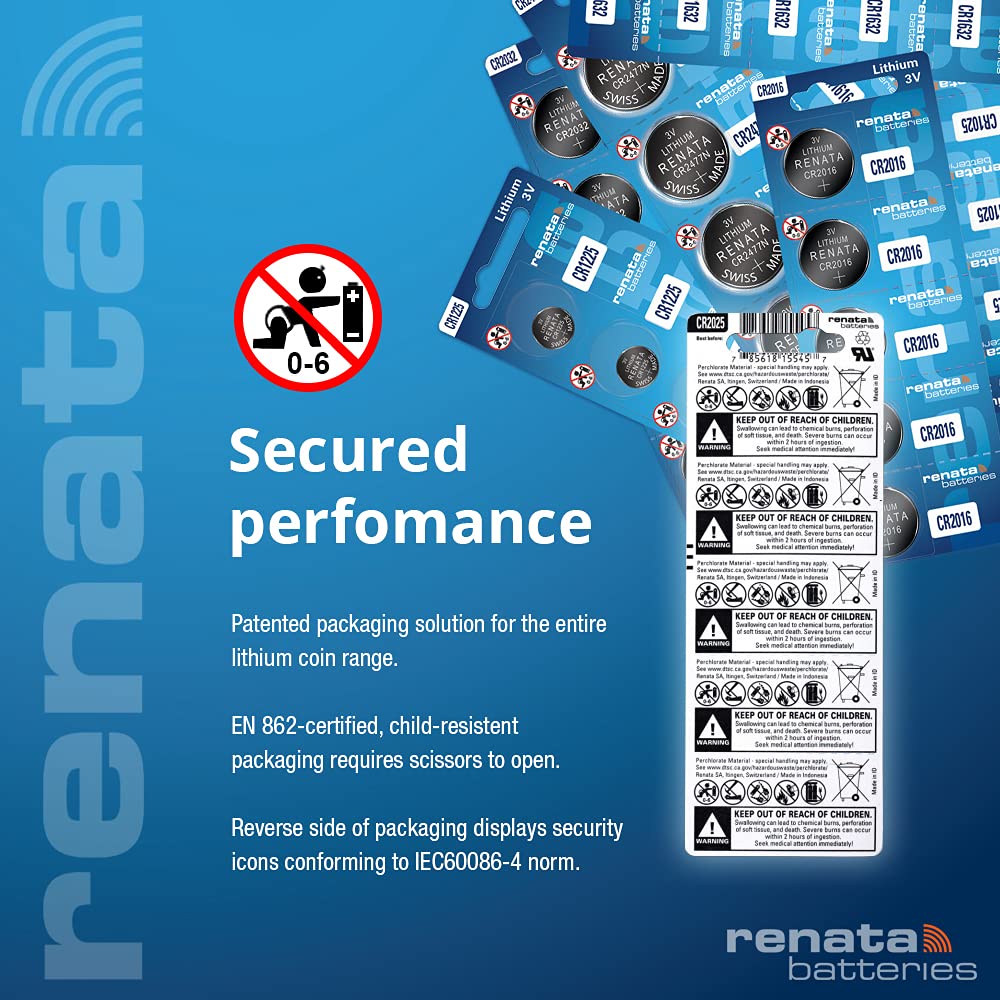 Renata Cr2430 Batteries   3V Lithium Coin Cell 2430 Battery (4 Count)