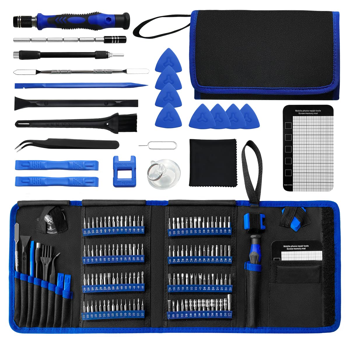 Efaithfix Screwdriver Sets 142 Piece Electronics Precision Screwdriver With 120 Bits Magnetic Repair Tool Kit For Iphone, Macboo