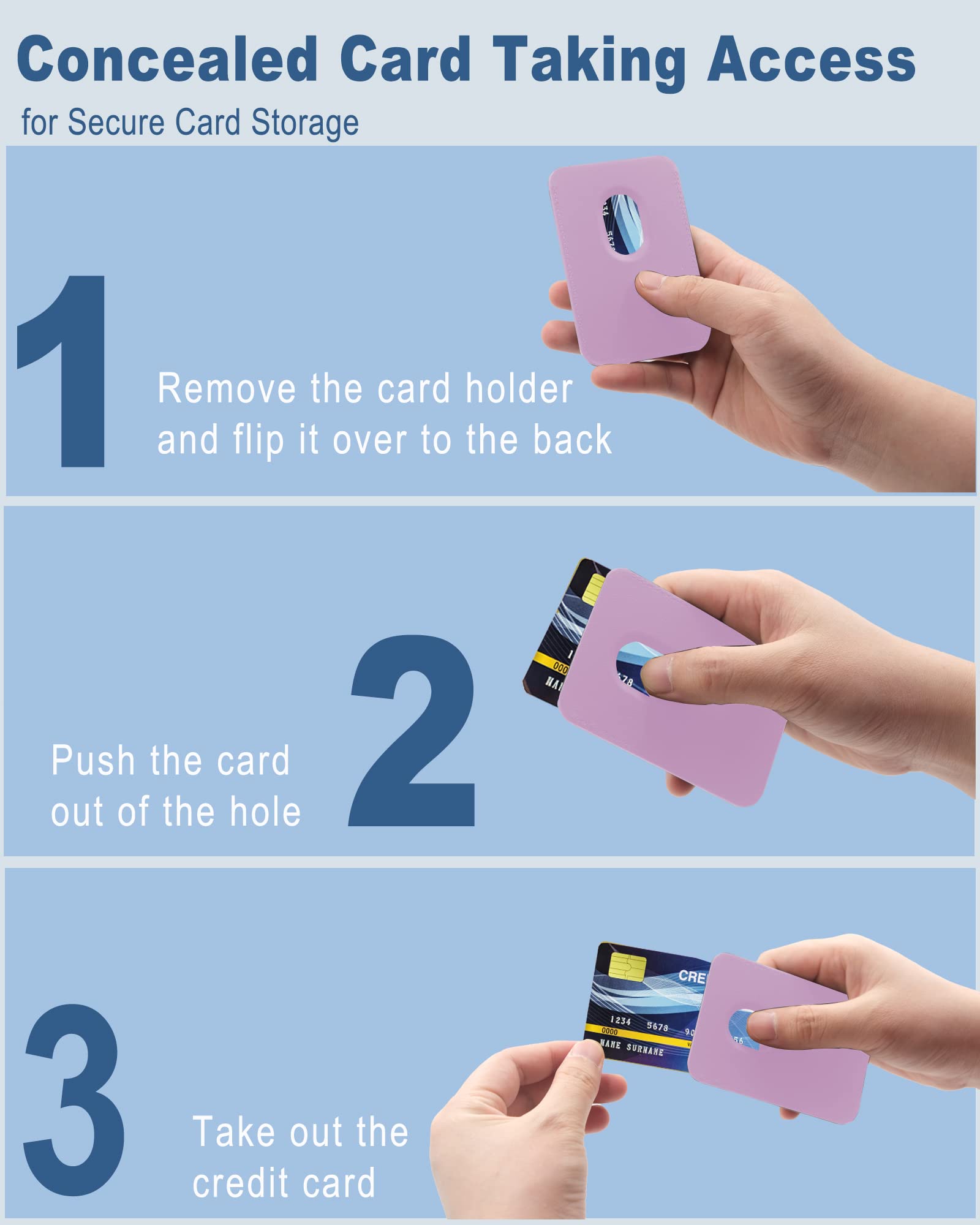 Magnetic Card Wallet Holder For Magsafe Iphone 14/13/12 Pro Max/Plus/Mini, Leather Cell Phone Case With Strong Magnet Ring For C