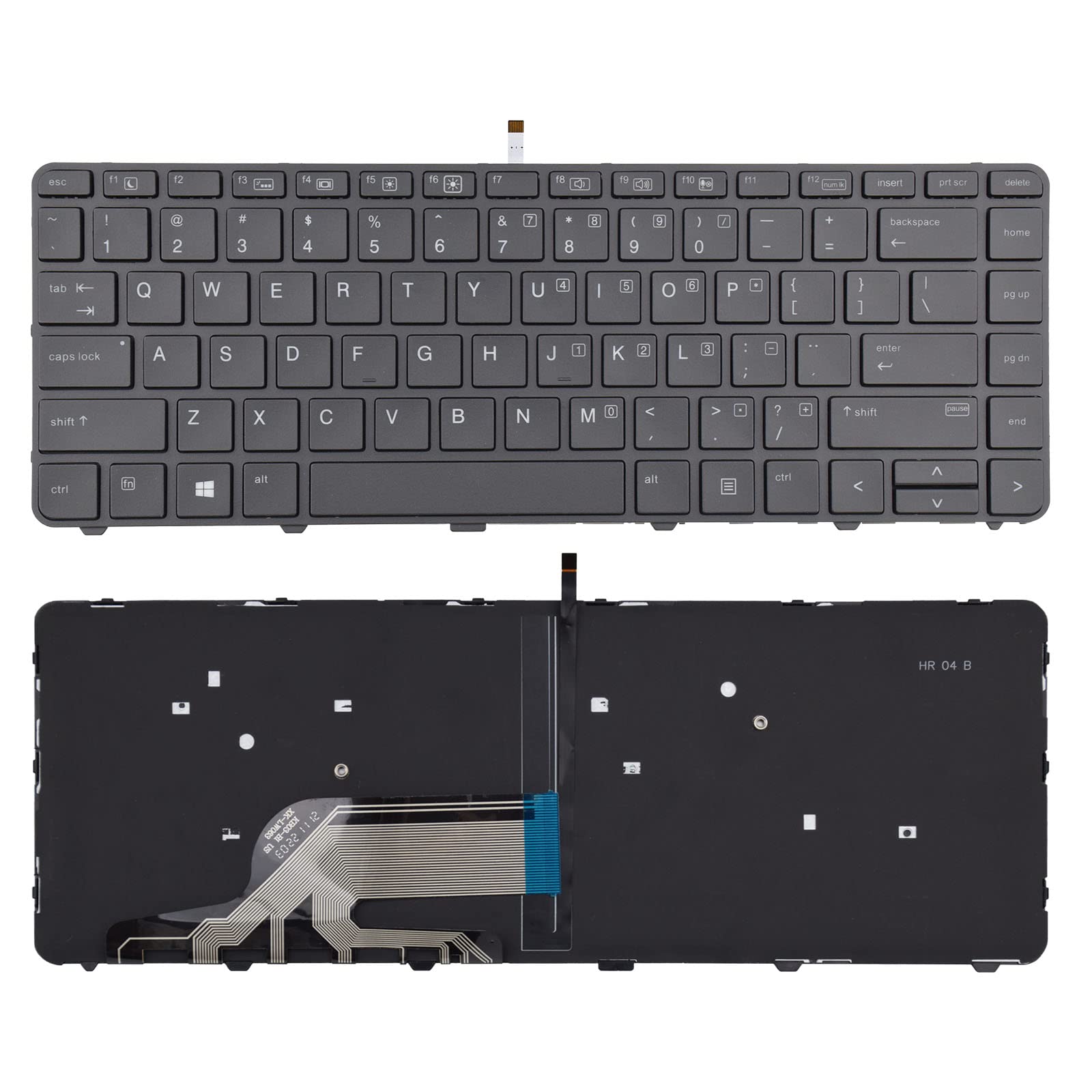 Sunmall Replacement Backlit Keyboard Compatible With Hp Probook 430 G3 430 G4 440 G3 440 G4 445 G3 640 G2 645 G2 640 G3 645 G3 H