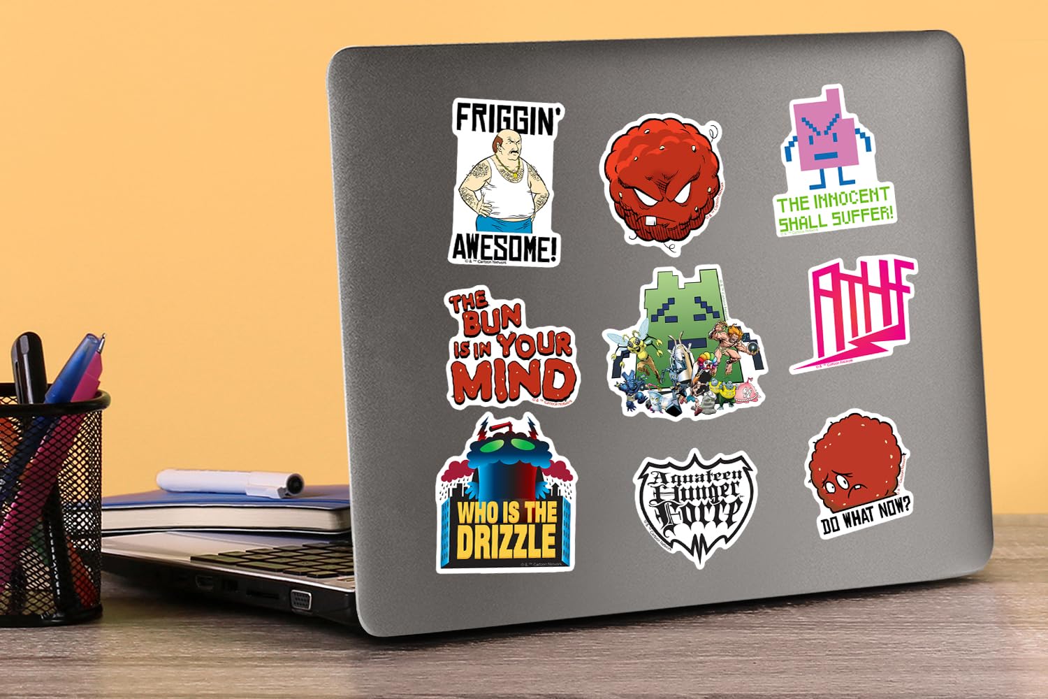 Aqua Teen Hunger Force Variety 50Ct Vinyl Large Deluxe Stickers Variety Pack   Laptop, Water Bottle, Scrapbooking, Tablet, Skate