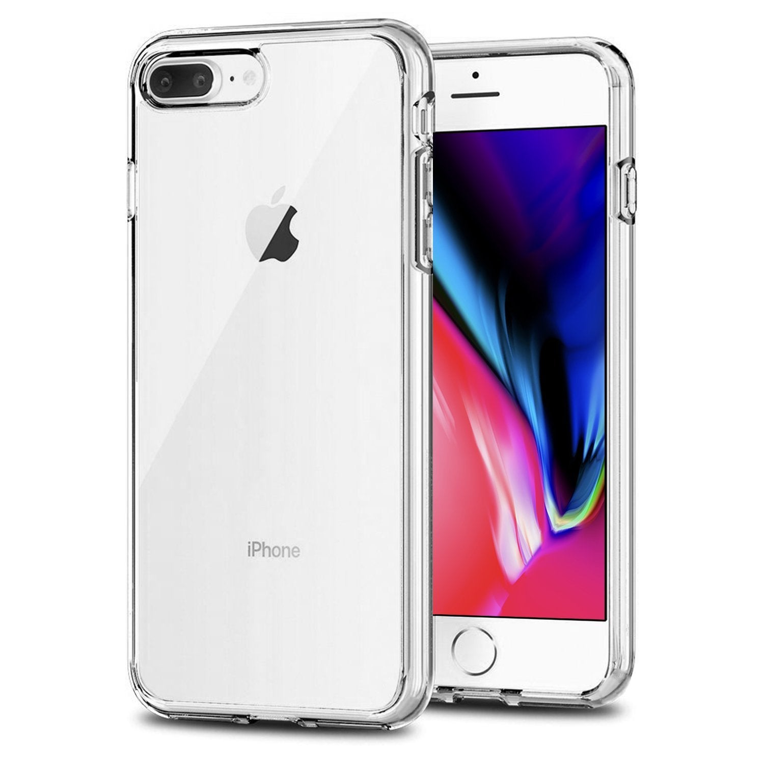 Tenoc Phone Case Compatible For Apple Iphone 8 Plus And Iphone 7 Plus 5.5 Inch, Crystal Clear Ultra Slim Cases Soft Tpu Cover Fu