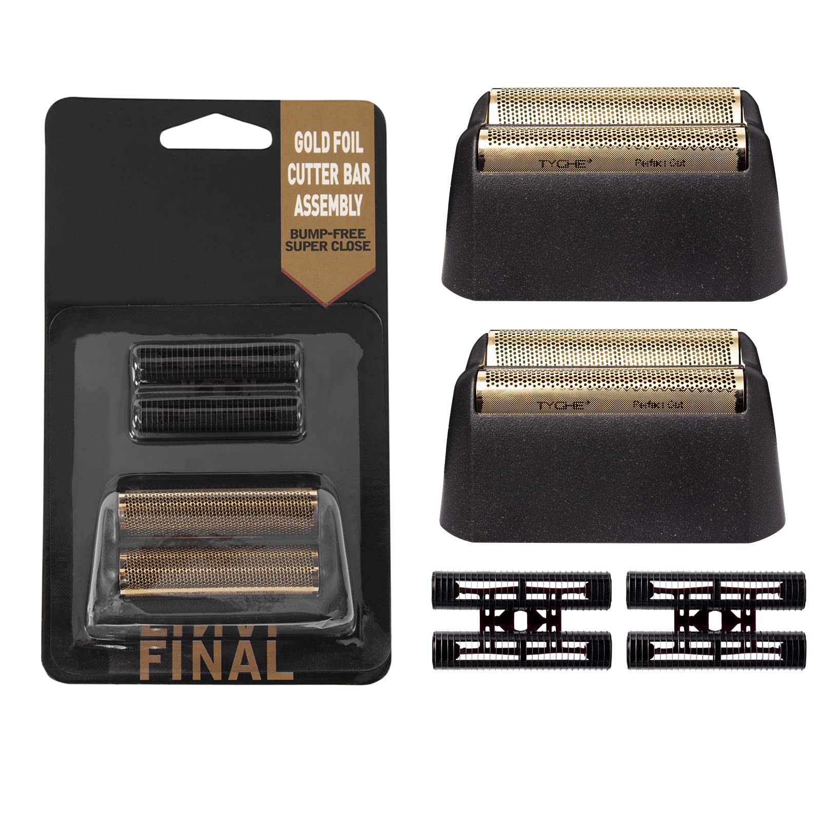 2 Pcs Professional 5 Star Series Finale Shaver Shaper Replacement Foil And Cutter Bar Assembly Compatible With Wahl Model 7031 1