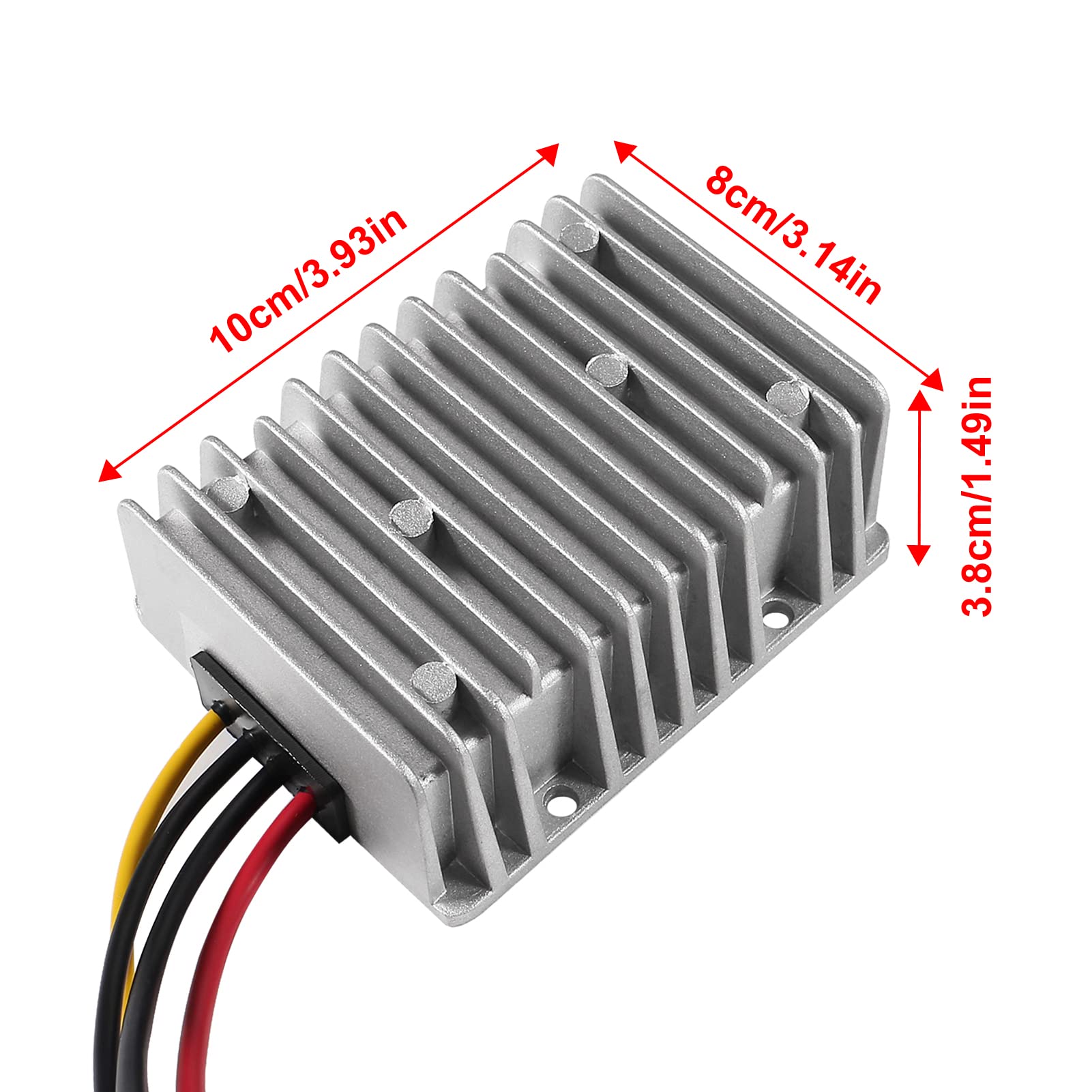 Aediko Dc Voltage Reducer Converter Dc 8V 40V To 13.8V 25A 300W Reducer Power Converter Waterproof Regulator Module Transformer