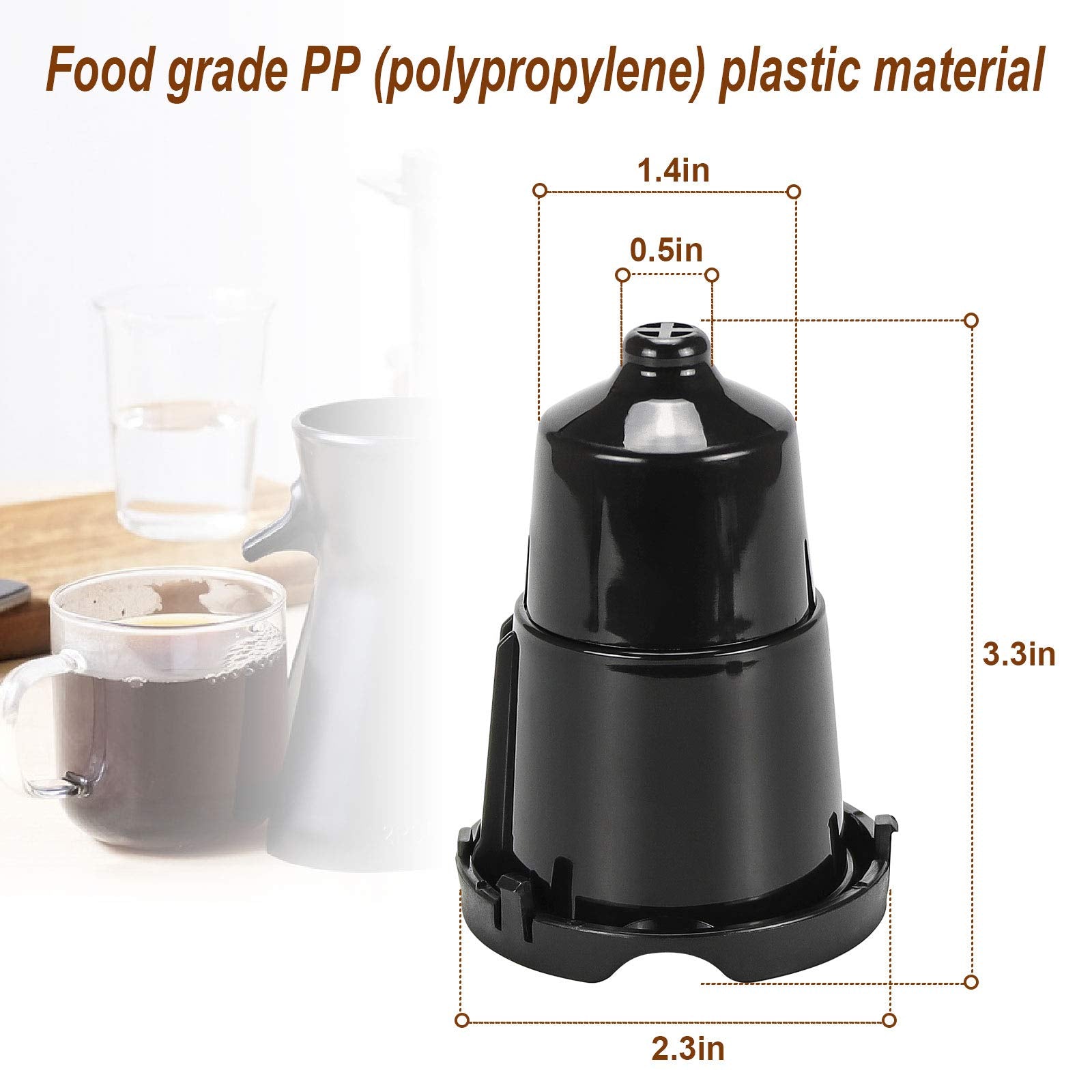 Replacement Parts For Keurig With Exit Needle 2 Pack Pod Holders Parts For K Cup K40 B60 K Select K Slim K Elite Classic Models