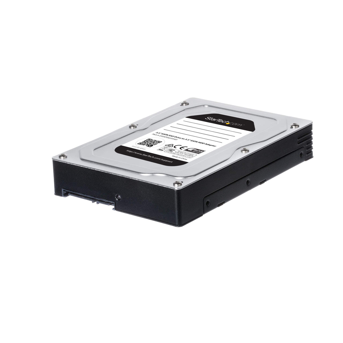Startech.Com 2.5 To 3.5 Hard Drive Adapter   For Sata And Sas Ssds/Hdds   Ssd Enclosure   Hdd Enclosure   Internal Hard Drive En
