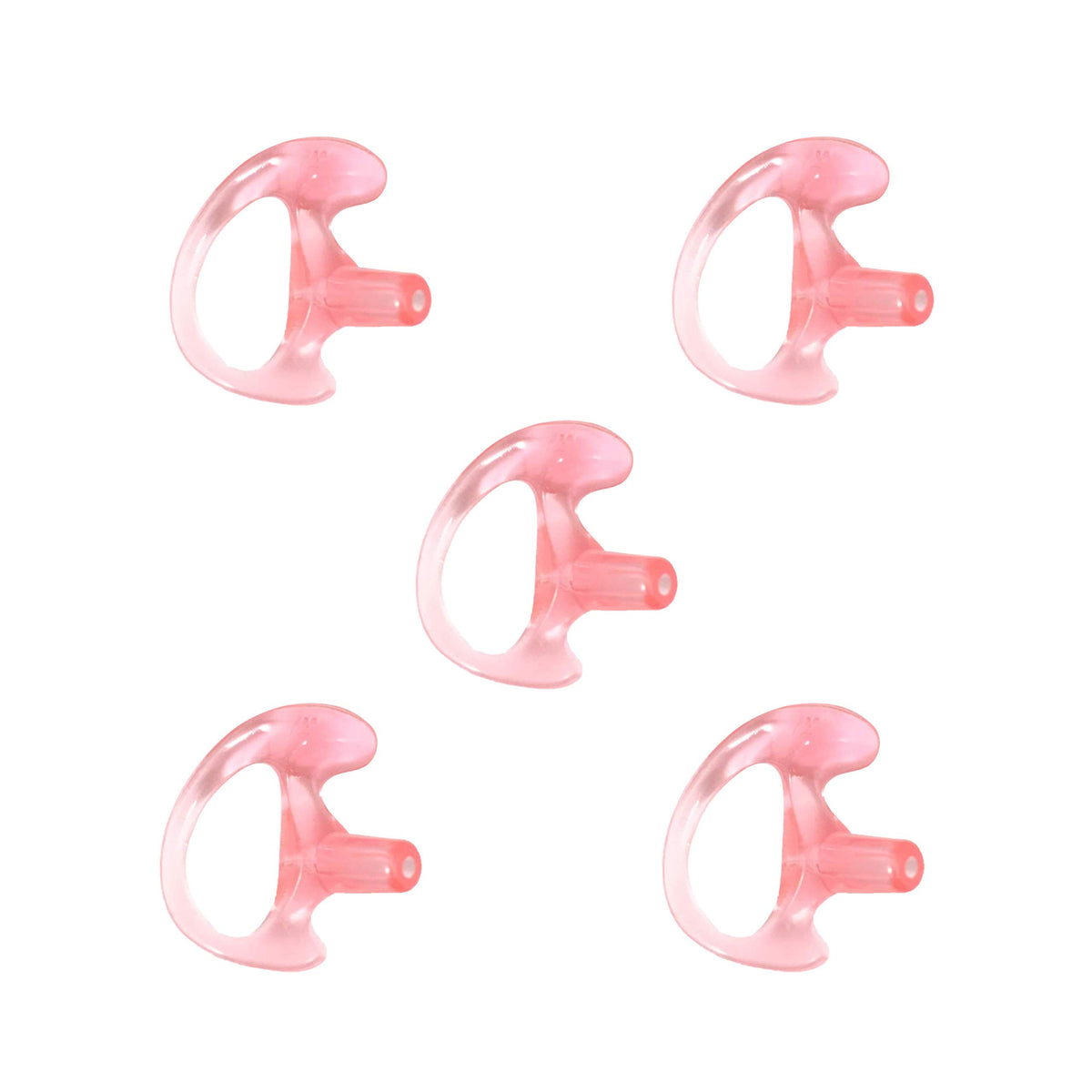 Promaxpower Portable Radio Gel Earmold Insert For Acoustic Earpiece Headset (5 Pack Medium, Left)