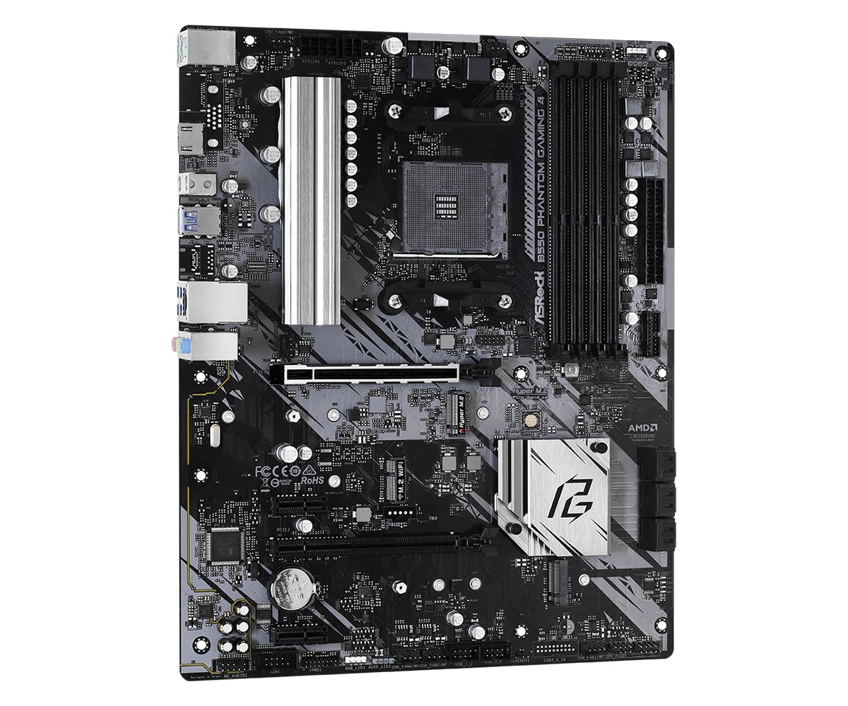 Asrock B550 Phantom Gaming 4 Supports Amd Am4 Socket Ryzen 3000, 3000 G-Series, 4000 G-Series, 5000 And 5000 G-Series Desktop Pr