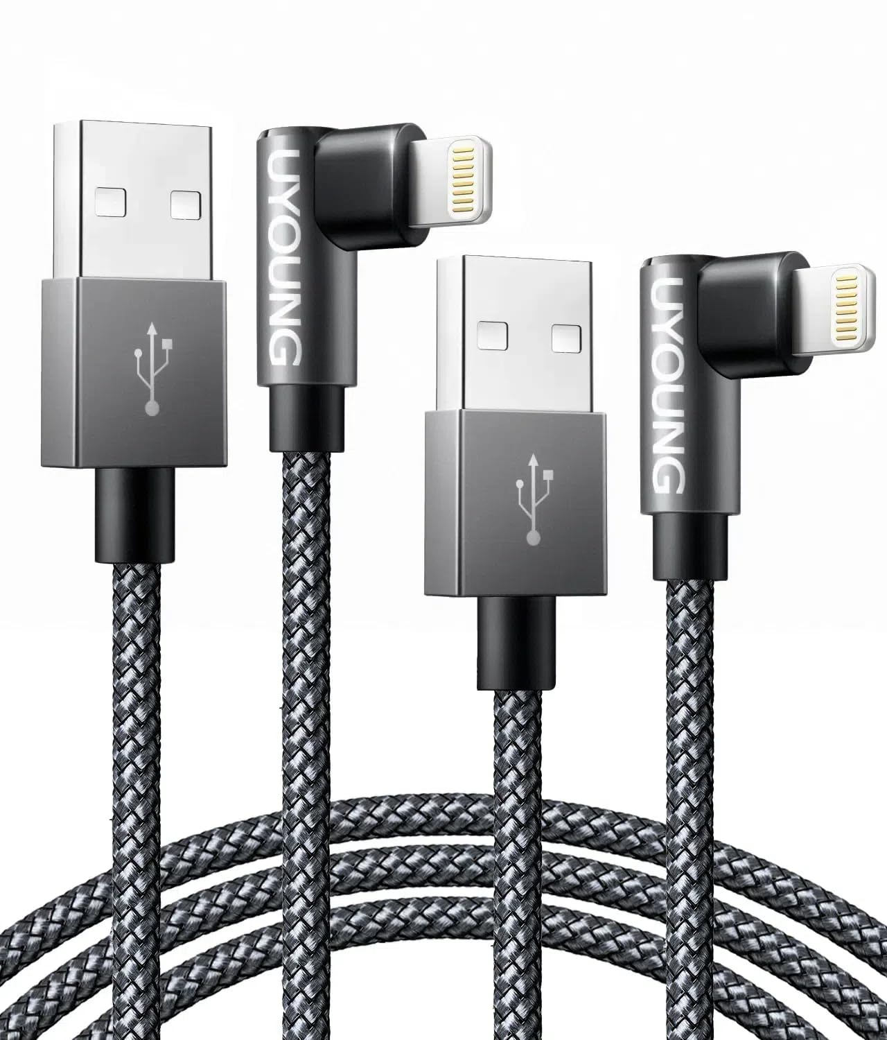 90 Degree Iphone Charging Cable 10 Ft Iphone Charger 2 Pack Usb To Lightning Cable Extra Long Apple Charging Cord Compatible For