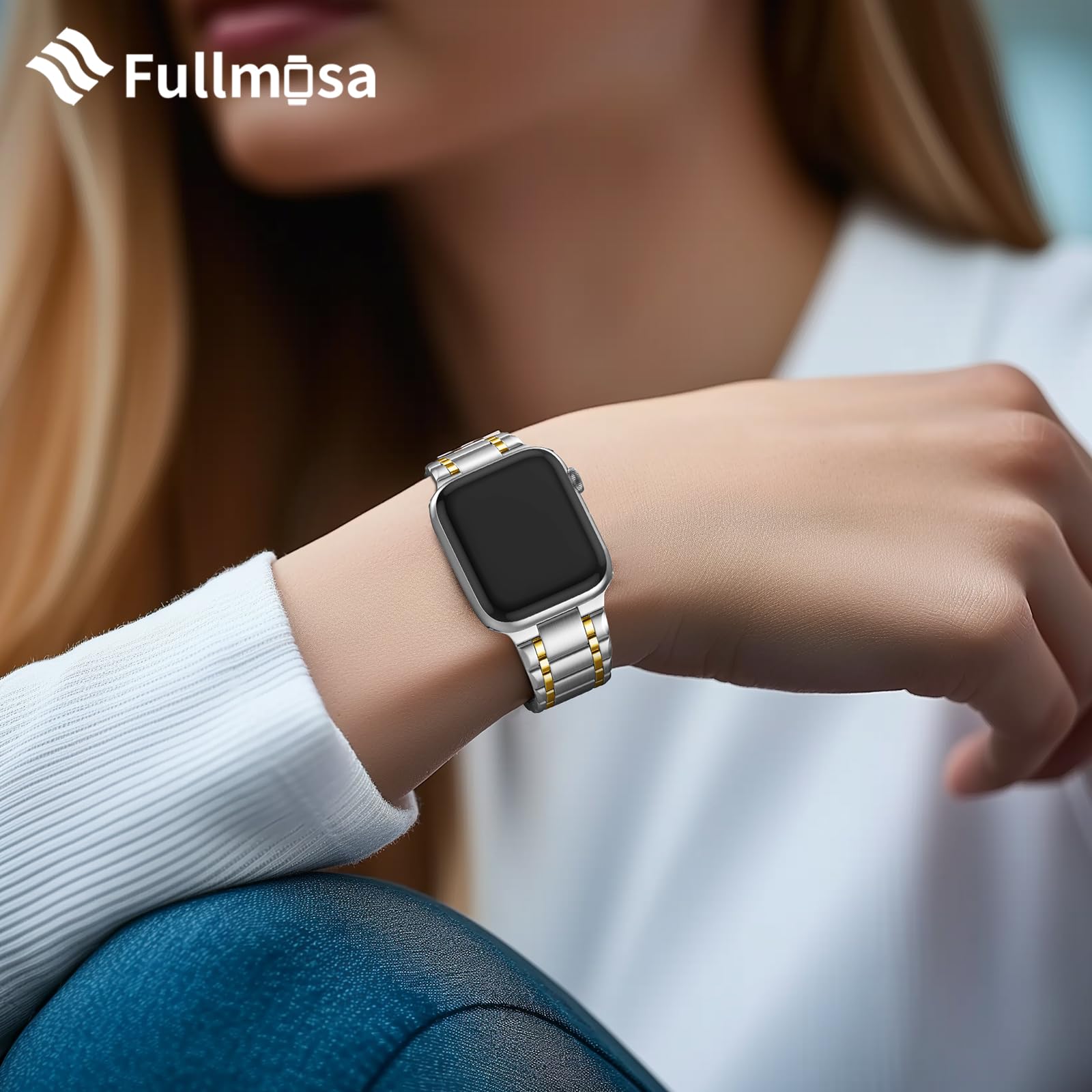 Fullmosa Compatible Apple Watch Band 45Mm 44Mm 42Mm,Iwatch Band With Tpu Case For Apple Watch Series 9 8 7 6 5 4 3 2 1 Se,42Mm 4