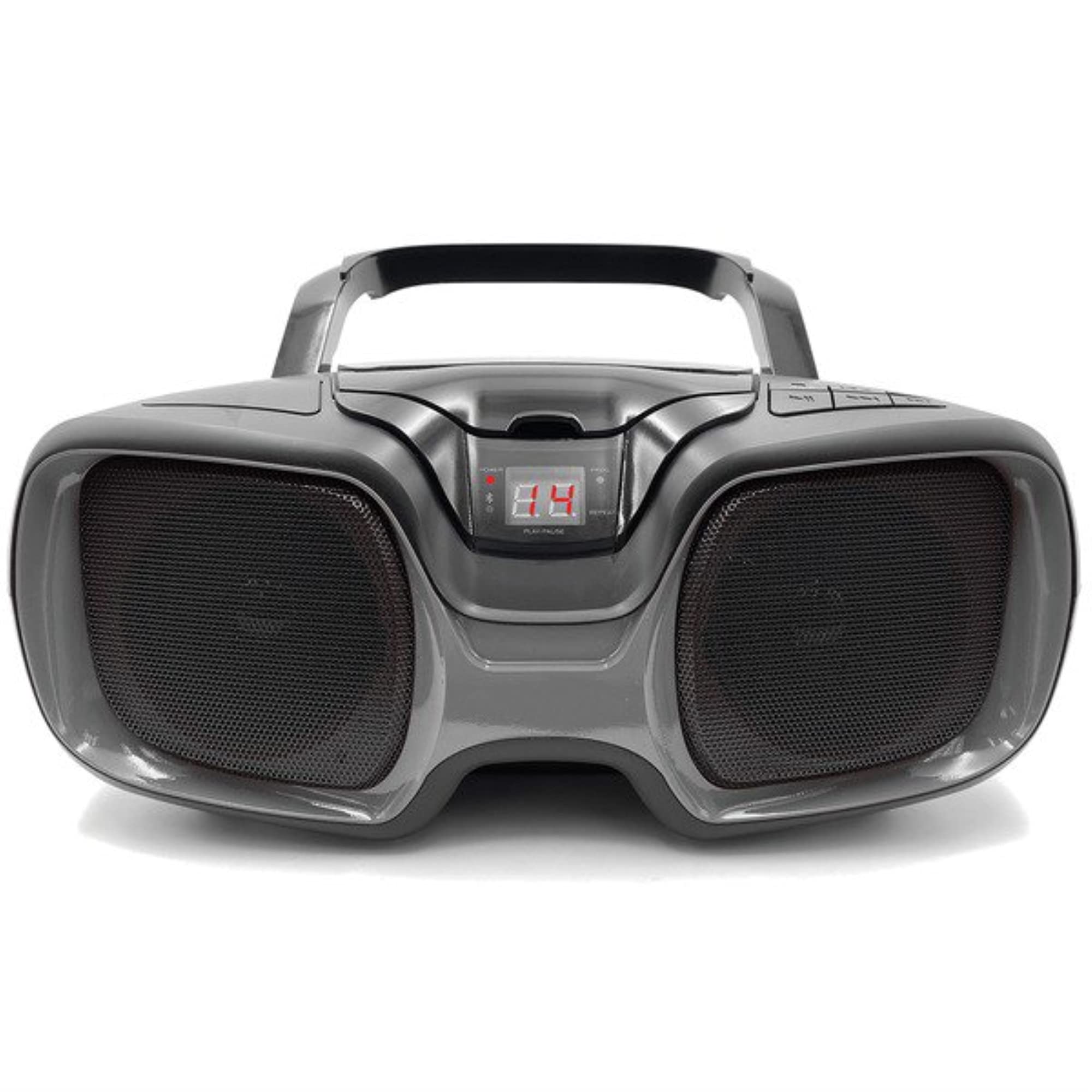Proscan Elite Portable Cd Player & Bluetooth Radio (Black)   This Boombox System Has It All Am/Fm Radio, Usb/Sd Mp3, Aux In Head