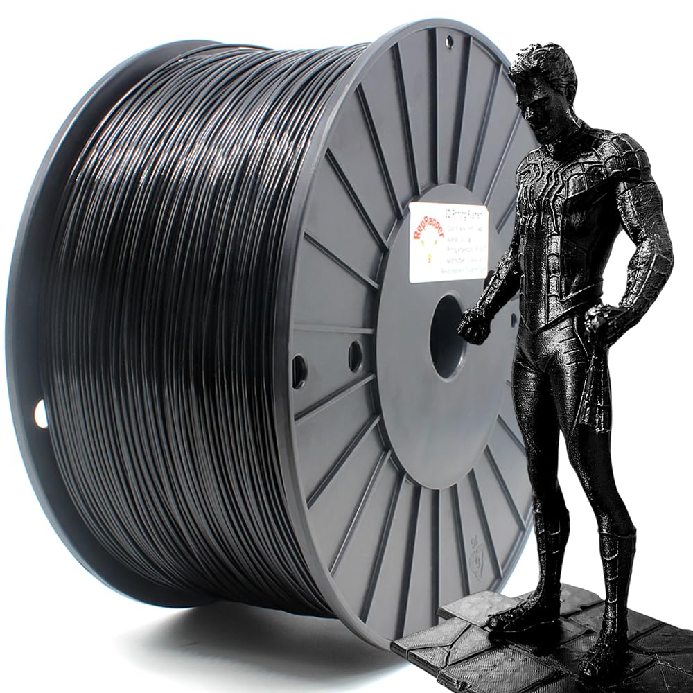 Reprapper Black Mpla (Modified Pla) Extra Strong Pla Plus Filament For 3D Printer 1.75Mm ( 0.03Mm) 6.6Lbs (3Kg)