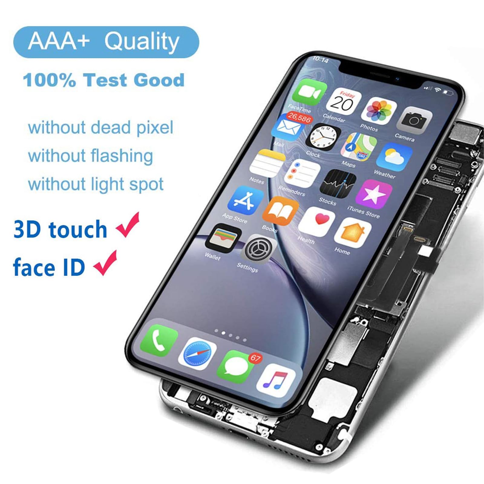 Leafe For Iphone 12/12 Pro Screen Replacement,Full Hd Lcd Screen Assembly,Compatible With Iphone 12/12 Pro Screen Replacement 6.