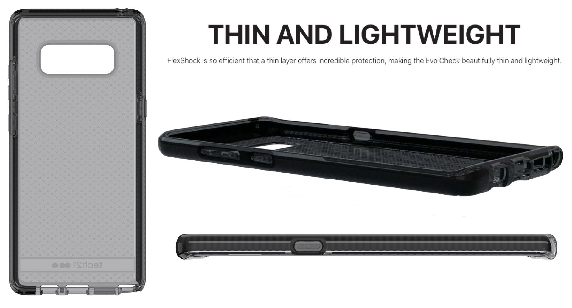Tech21 Evo Check Case For Galaxy Note8   Smokey/Black