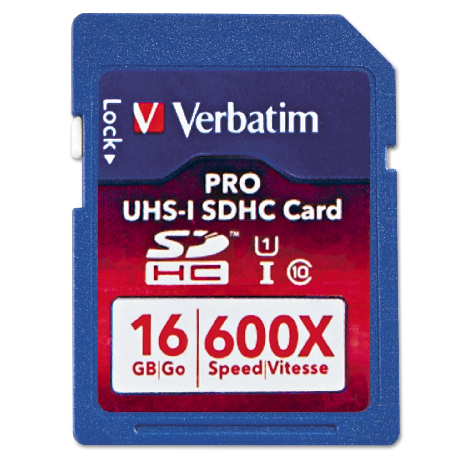 Verbatim 16GB Pro 600X SDHC Memory Card, UHS-I V30 U3 Class 10
