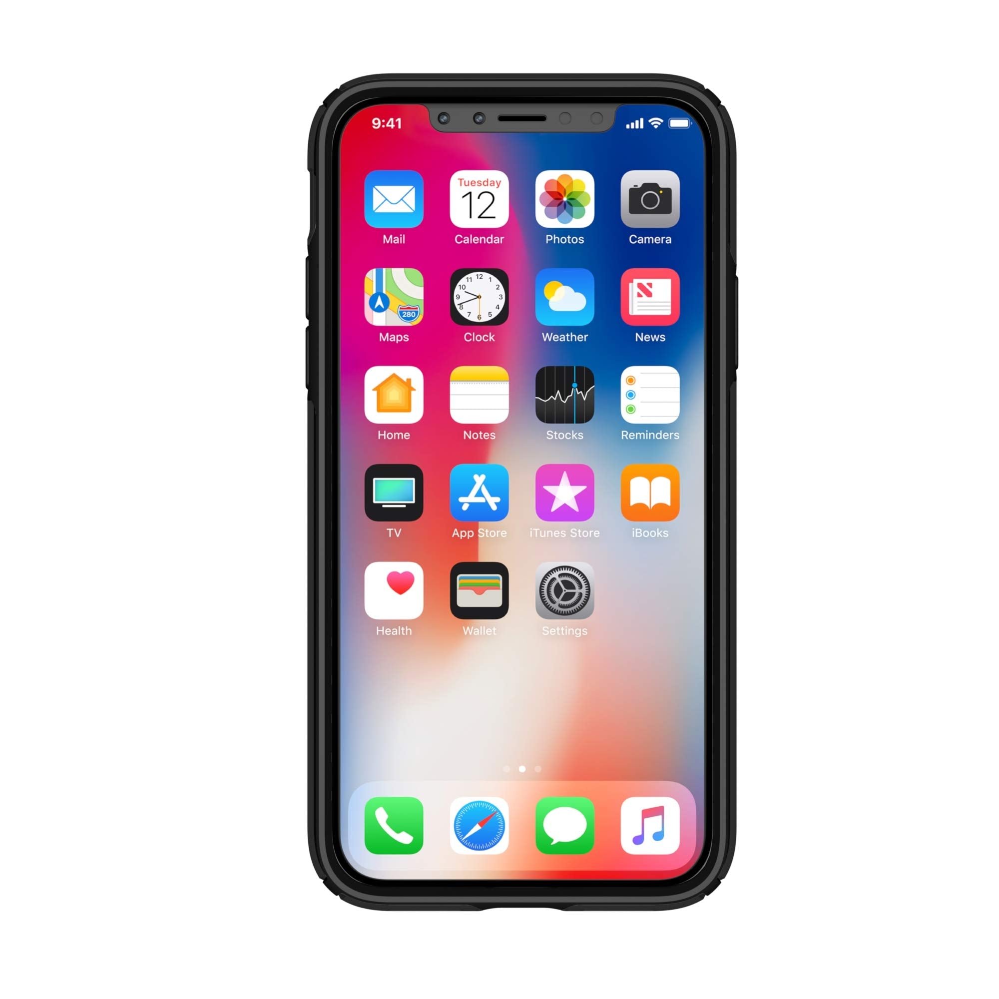 Speck Products Presidio Show Case For Iphone Xs/Iphone X, Clear/Black (103134 5905)