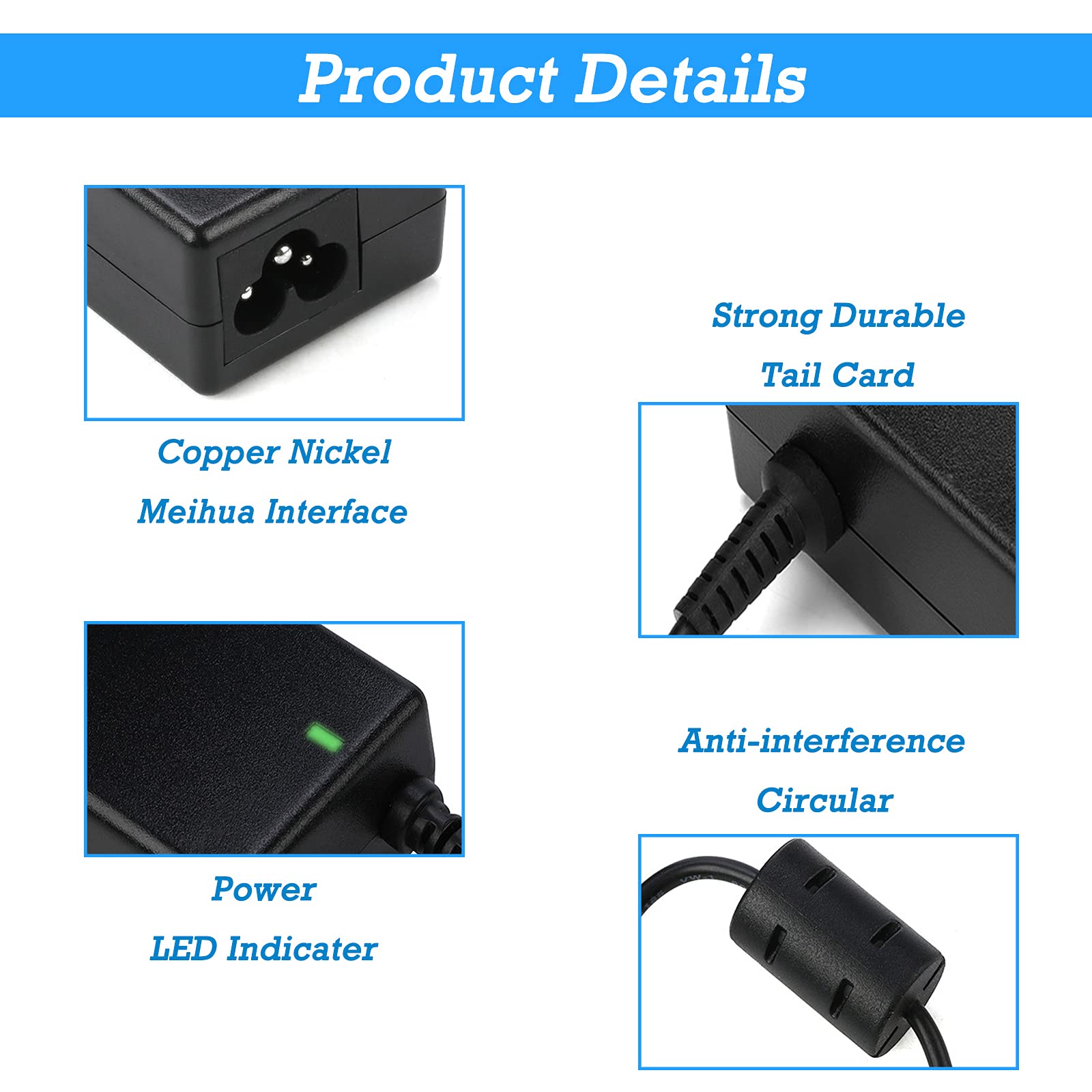 19V 3.42A 65W Chromebook Charger For Acer Chromebook 11 R11 13 14 15 Cb3 Cb5 Cb3 532 Cb3 111 Cb3 131 Cb3 431 Cb5 571 Cb5 132T C7