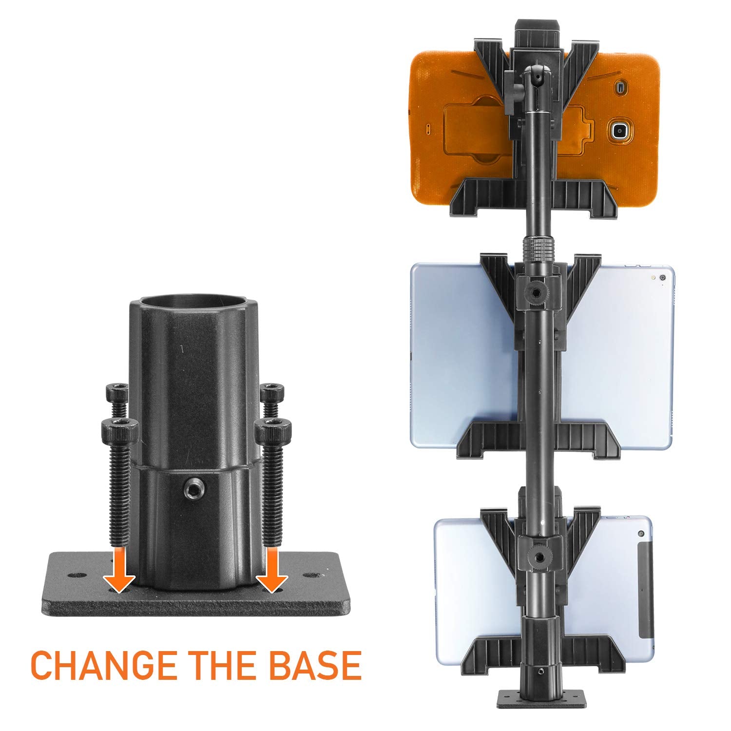 Ibolt Tablet Tower- Point Of Purchase/Pos Clamp Mount - With 3 Tabdock Holders Perfect For Multiple Delivery Applications (Doord
