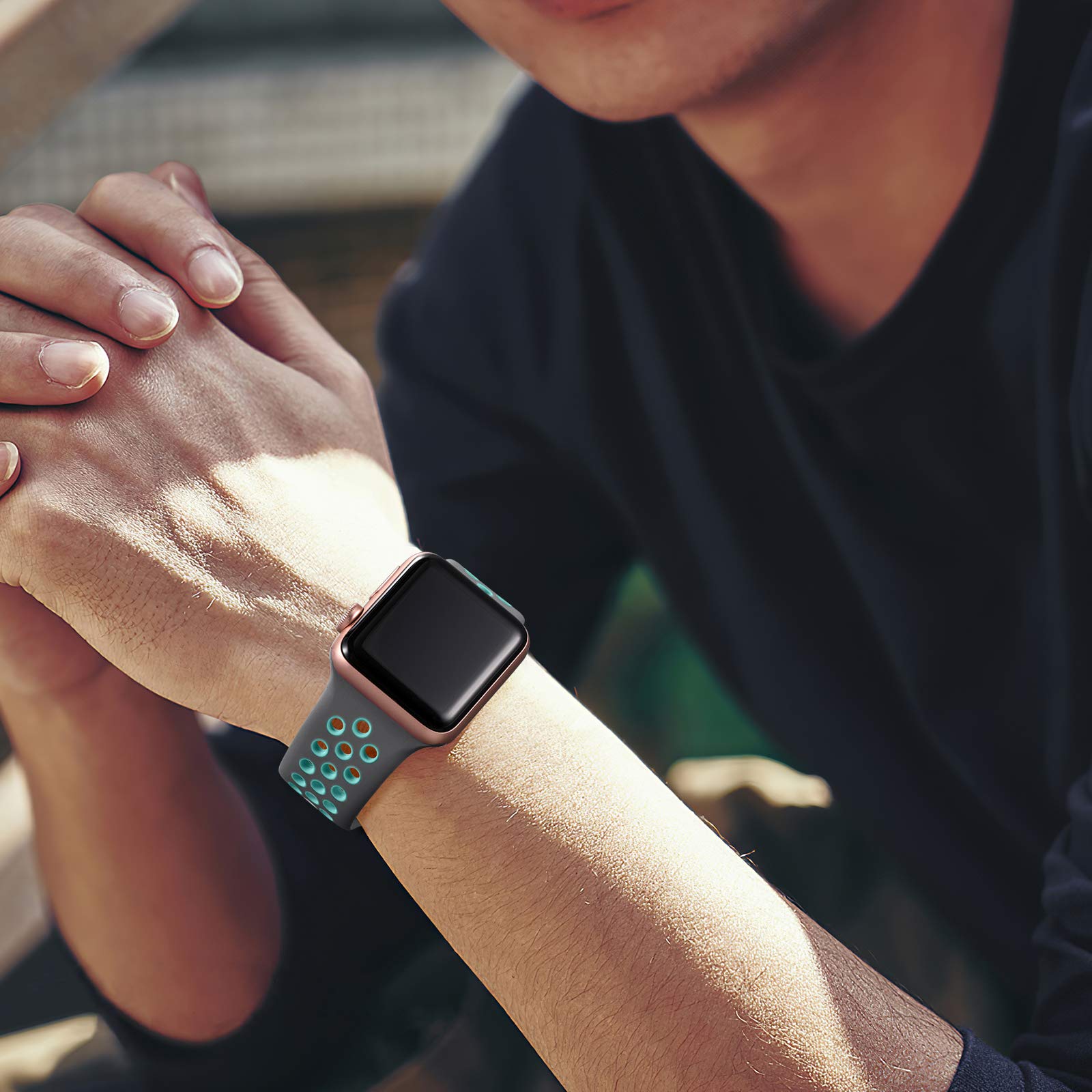 Lerobo 3 Pack Sport Band Compatible With Apple Watch 44Mm 46Mm 45Mm 42Mm 49Mm 41Mm 38Mm 40Mm For Women Men,Soft Silicone Breatha