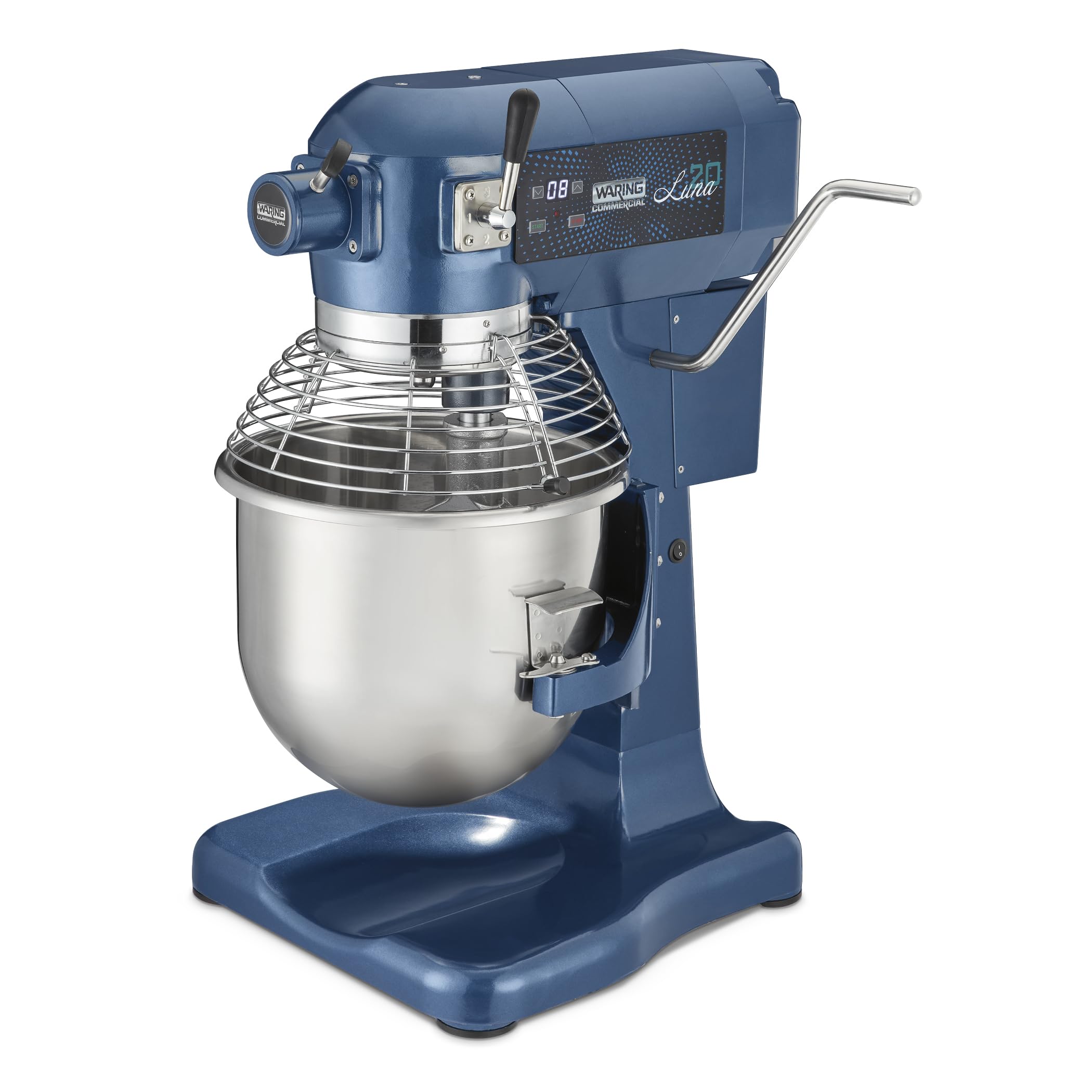 Waring Commercial Luna Planetary Stand Mixer, 20-Quart Capacity, 1 Horsepower Motor with Digital Timer, for Professional Bakerie