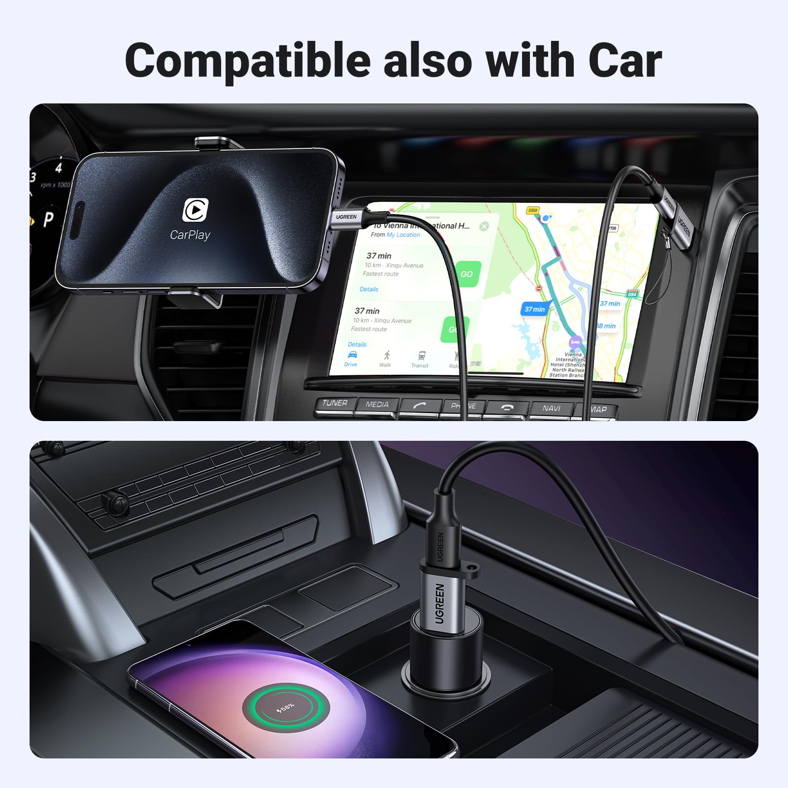 Ugreen Usb C Female To Usb Male Adapter Type C To Usb A Charger Cable Converter Compatible With Apple Watch Iphone 15 14 13 Airp