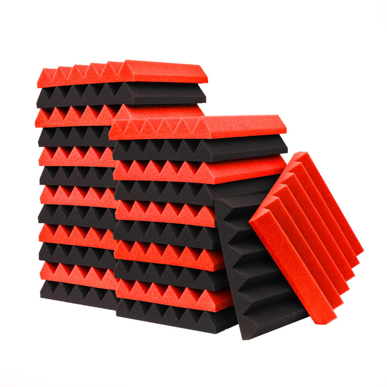 Ktoesheo 24 Pack Acoustic Panels,2'' X 12'' X 12''Sound Proof Foam Panels For Wall,Fireproof Absorbing Noise Cancelling Panels,T