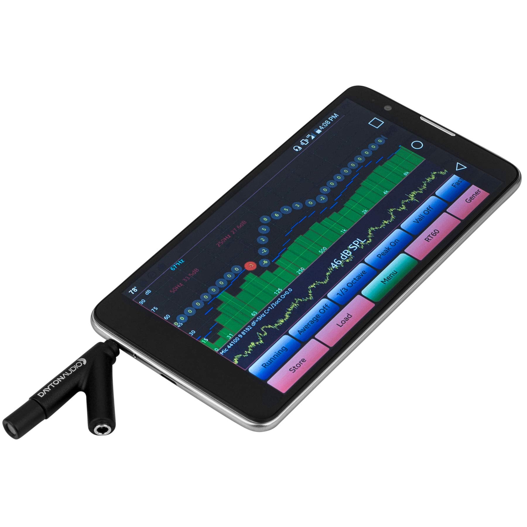 Dayton Audio Imm 6 Calibrated Measurement Microphone For Iphone, Ipad Tablet And Android,Black