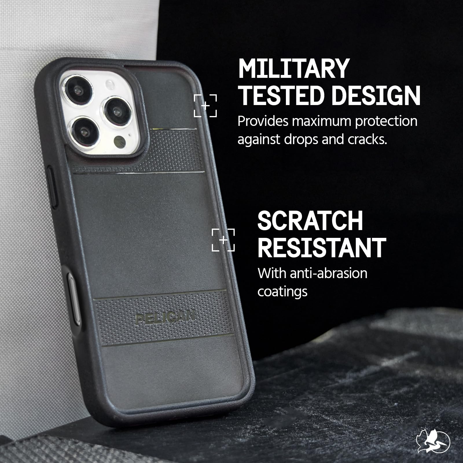 Pelican Protector Iphone 16 Pro Case [Compatible With Magsafe] Rugged Magnetic Phone Case With 16Ft Military Grade Drop Protecti