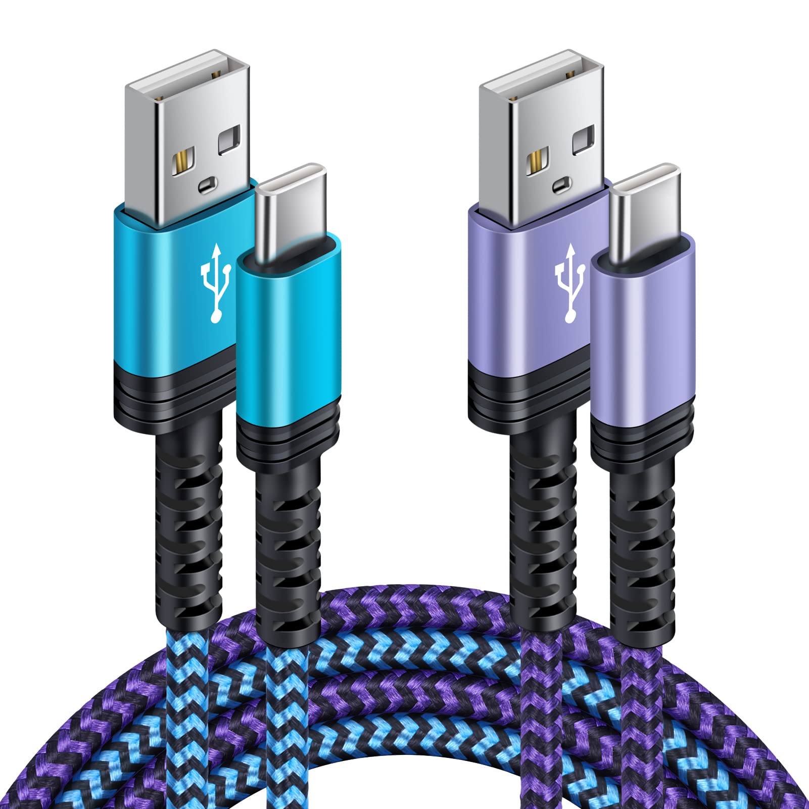 Samsung S23 Type C Charger Cable Fast Charging Usb C Android Phone Cord [6Ft,2Pack] For Samsung Galaxy S24 Fe/S21 5G/A03/S23/S22