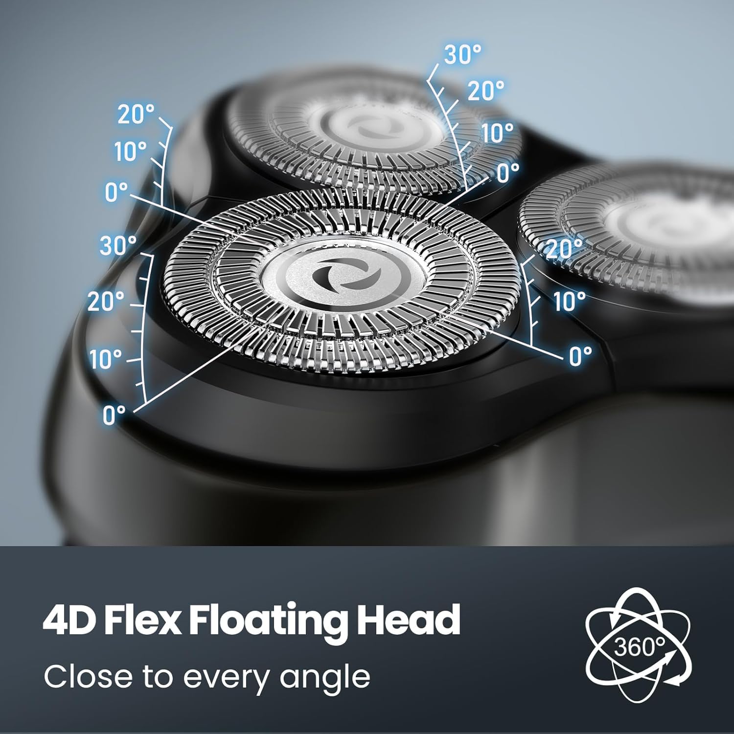 Shpavver Electric Razor For Men Waterproof: Cordless Wet/Dry Rotary Shaver   Usb Fast Charging & Sensitive Skin Care   Pop Up Tr