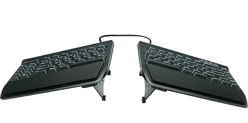 KINESIS Freestyle2 Ergonomic Keyboard with VIP3 Lifters, 9" Separation, USB-A, Black, Model KB820PB-US