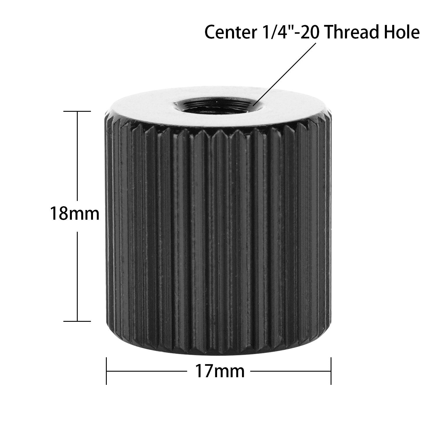 2Pack Chromlives Tripod Nut Barrel Nut Connection Nut With 1/4-20 Thread Hole For Articulating Magic Arms Tripod Rigs Replacem