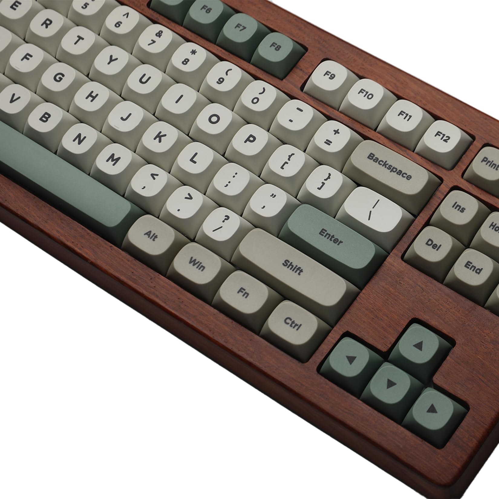 Retro 9009 Keycaps Ma Profile For Mechanical Keyboard 60% 65% 75% Dye Sub Pbt Keycaps Set Gray Red Green 142 Keys Custom Gaming
