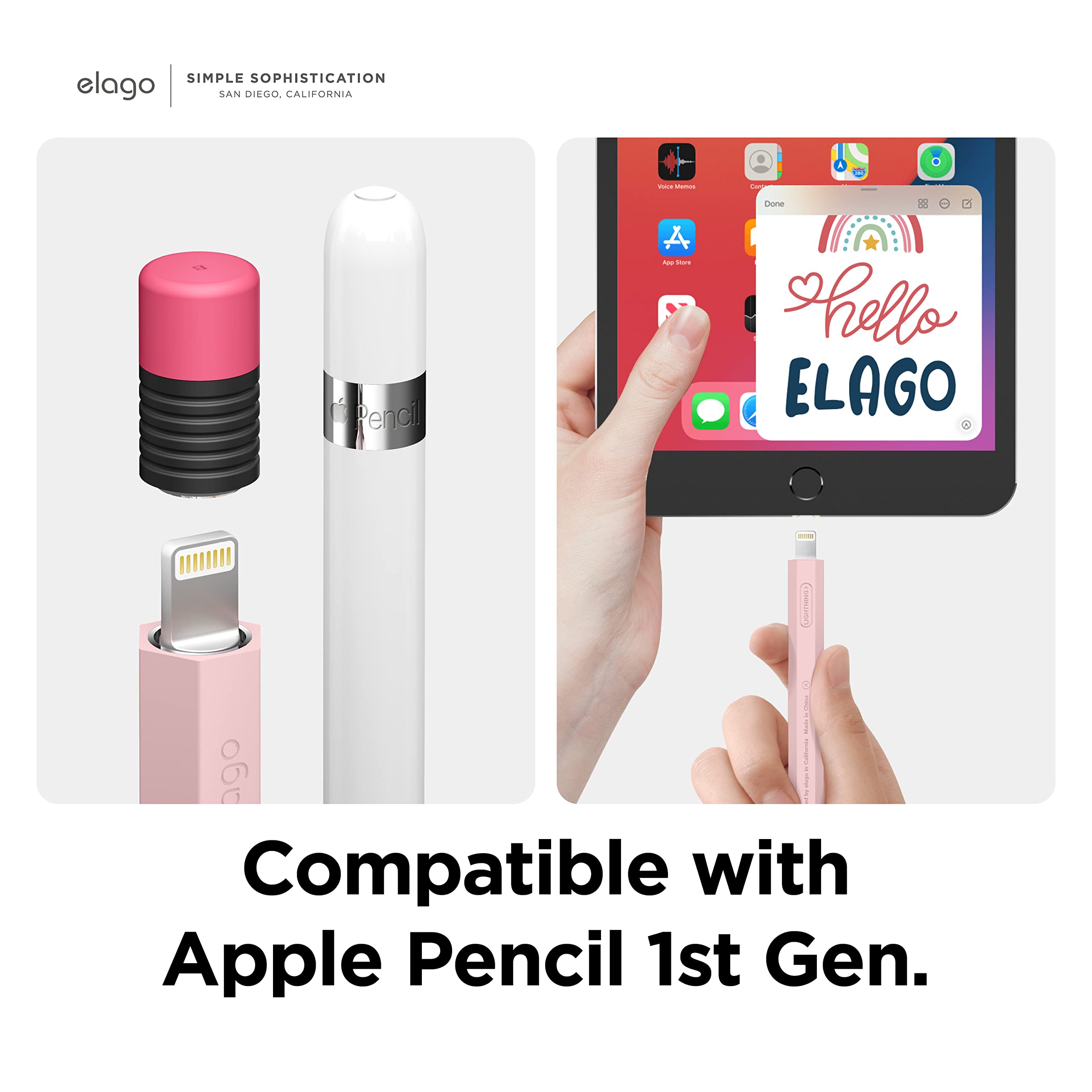 Elago Classic Pencil Case Compatible With Apple Pencil 1St Generation Cover Sleeve, Classic Design, Perfect Grip, Protective Ski