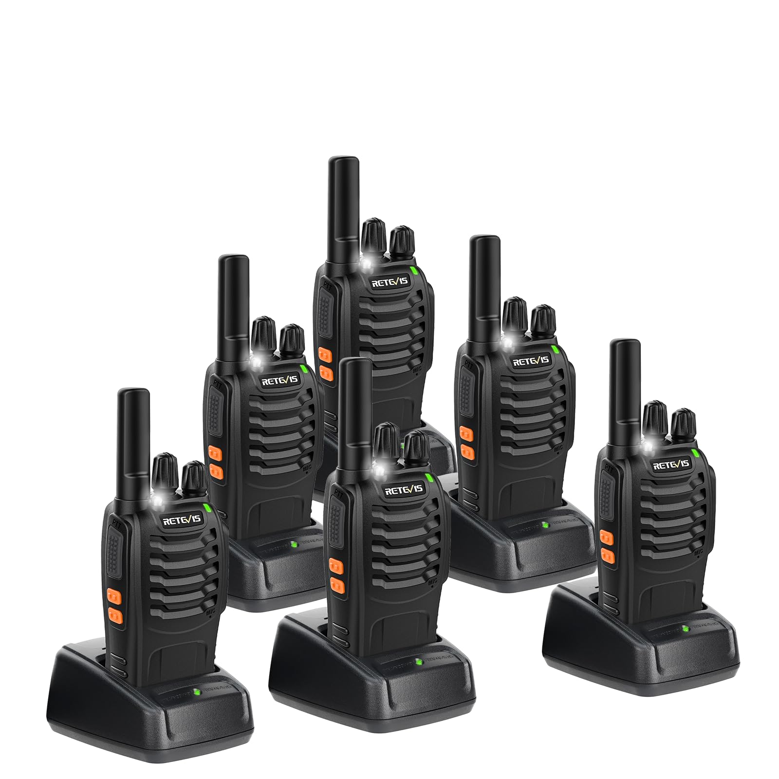 Retevis H 777 Walkie Talkies For Adults Long Range Hand Free Handheld Rechargeable Two Way Radio Business 2 Way Radios With Char