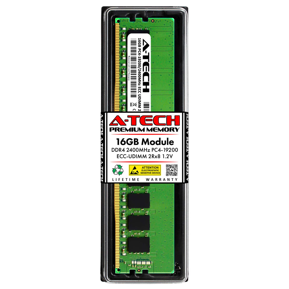 A Tech 16Gb Ram Replacement For Synology D4Ec 2400 16G | Ddr4 2400 Mhz Pc4 19200 Ecc Udimm Unbuffered Dimm Memory Compatible For