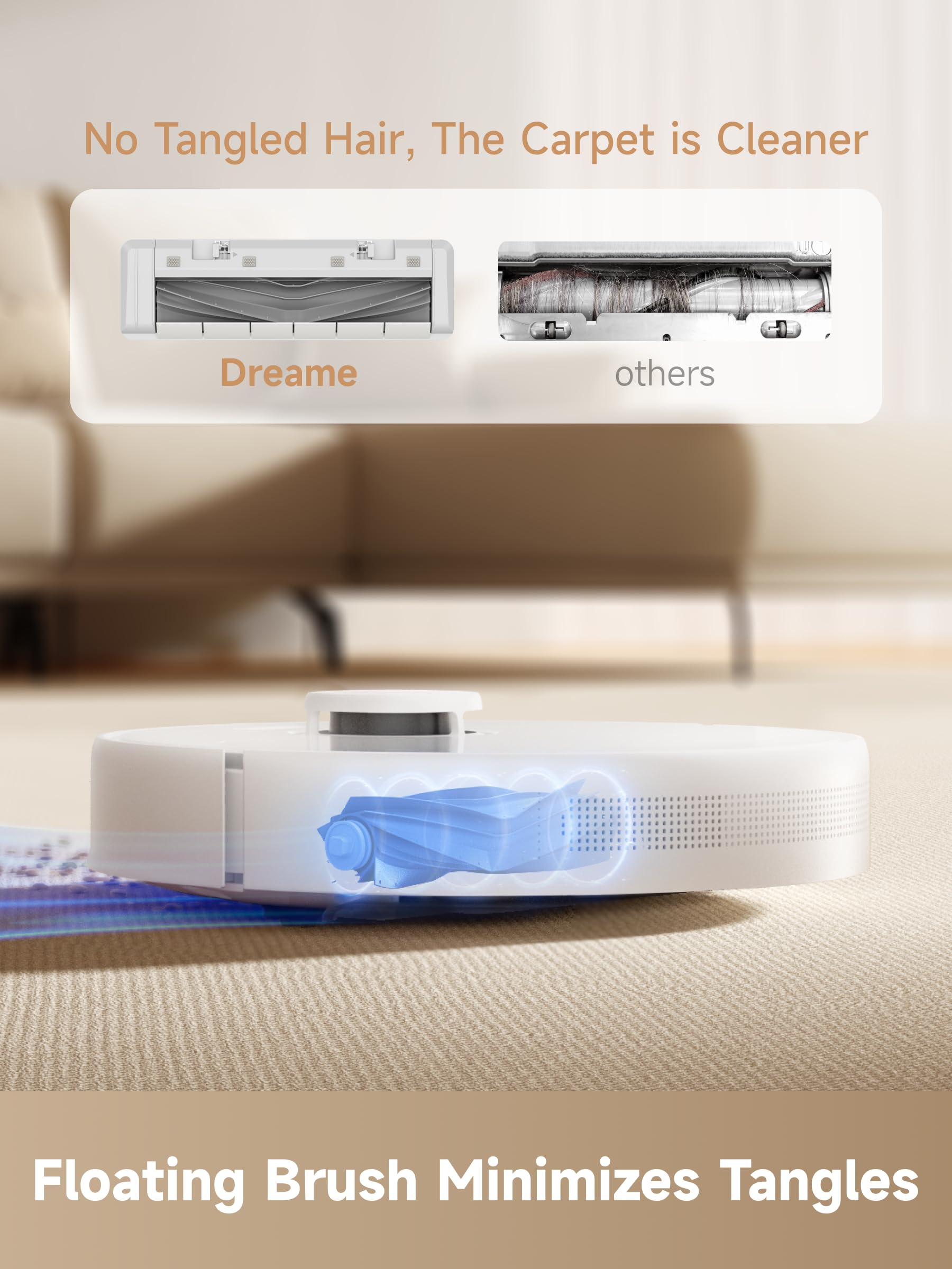 Dreame D10 Plus Gen 2 Robot Vacuum And Mop With Self Emptying Base For 90 Days Of Cleaning, 6000 Pa Suction And Lidar Navigation